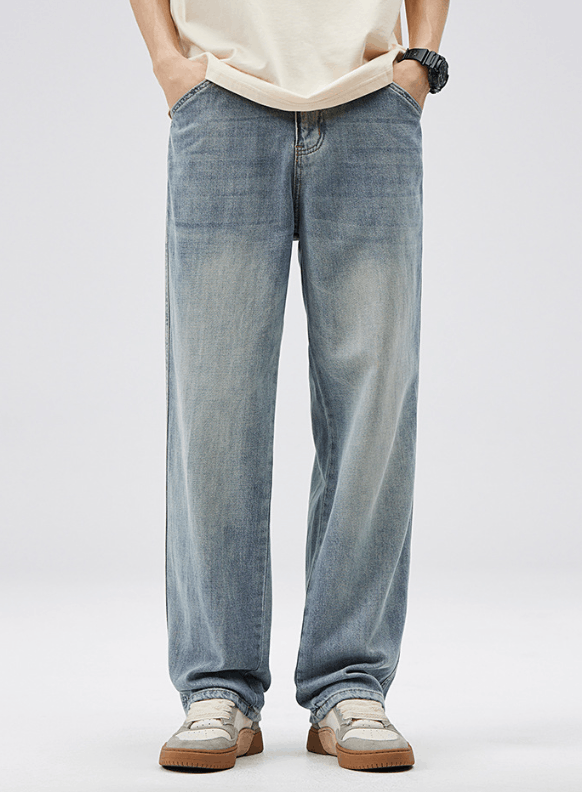 Japanese Brand American high street trend light blue washed jeans Size US 32 / EU 48 - 1 Thumbnail