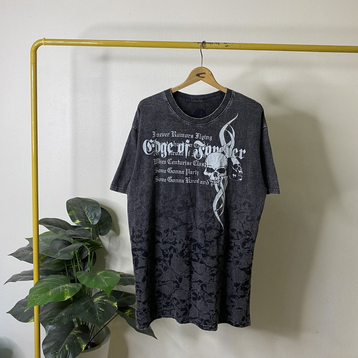 If Six Was Nine CrossKeys Skulls Sedtionaries Poem Cyber Gothic Punk Grunge Size US XL / EU 56 / 4 - 1 Thumbnail
