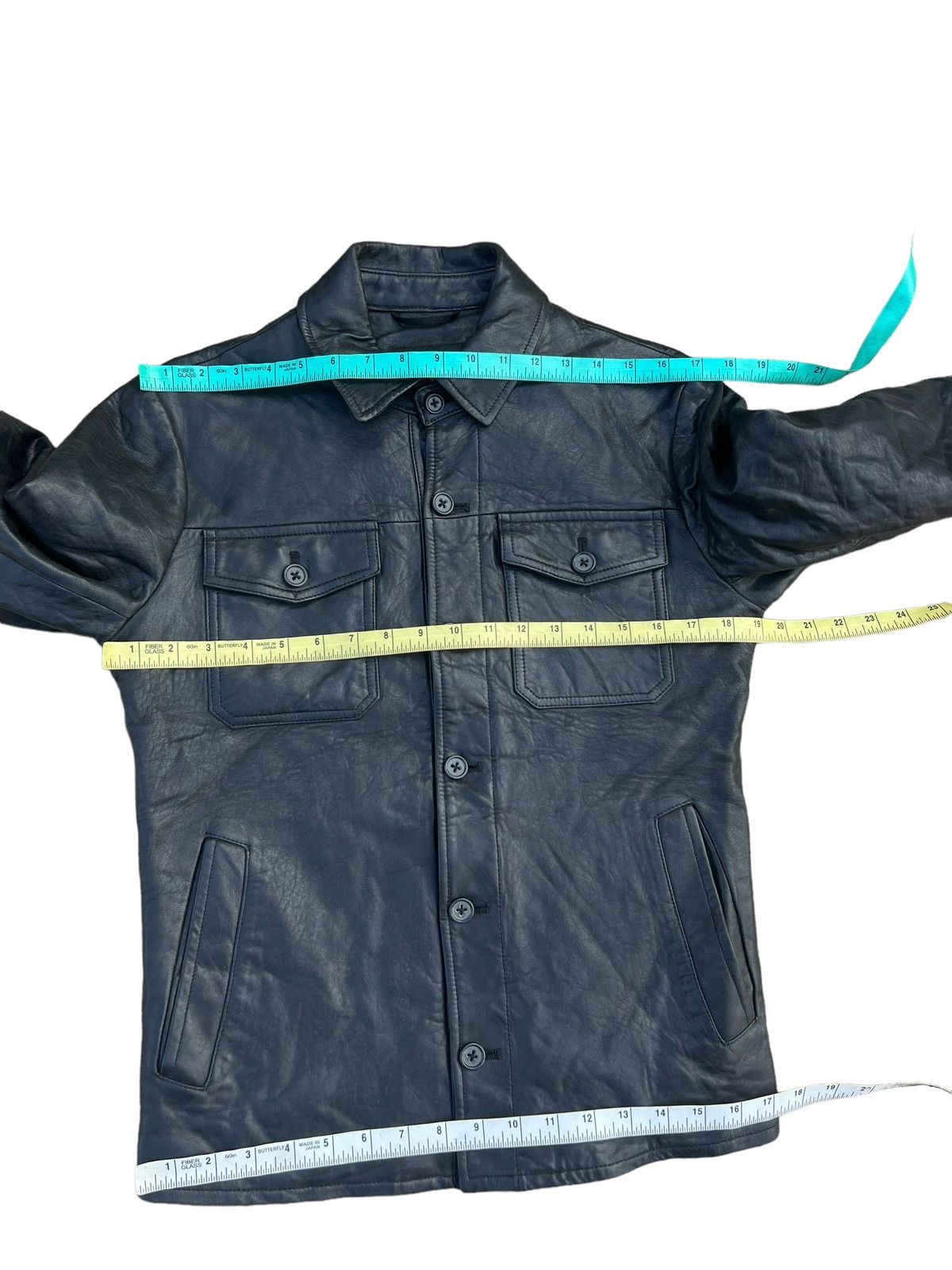 Banana Republic × Vintage Vintage Banana Republic Lamb Leather Jacket Shirt Size US XS / EU 42 / 0 - 3 Thumbnail