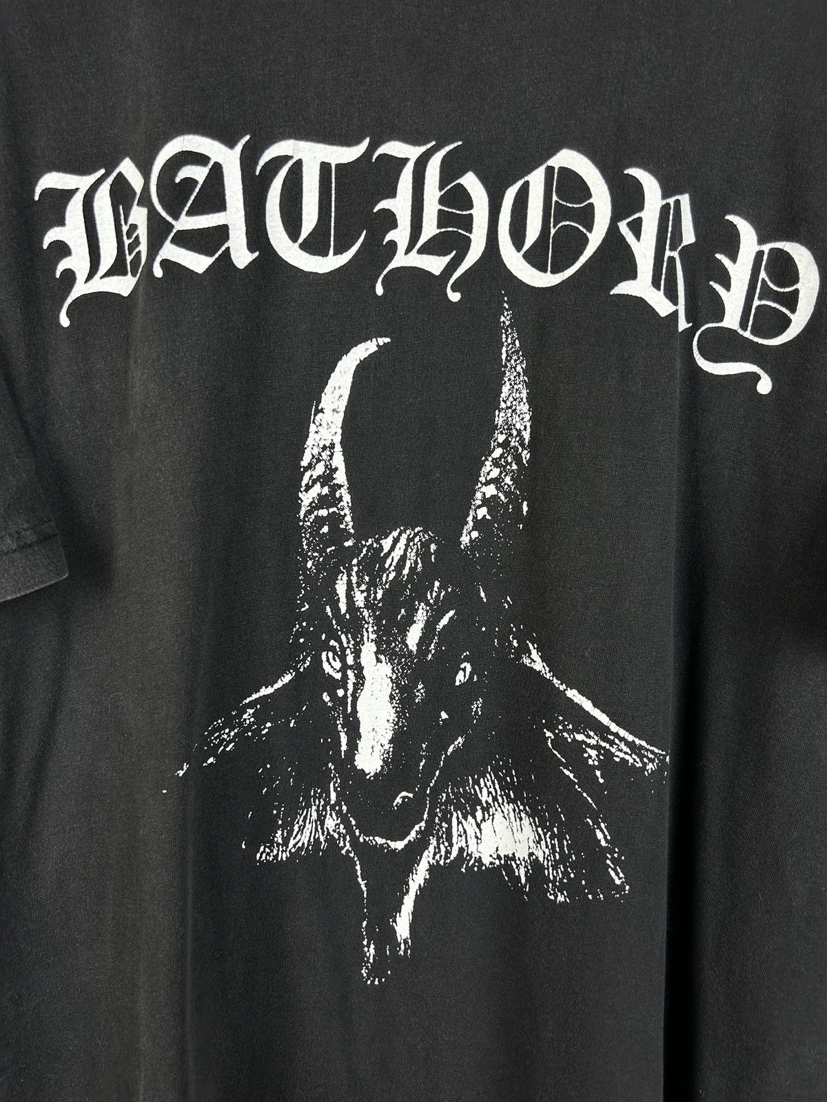 Band Tees 90s Bathory Euro Tag Goat 1996 Metal T-Shirt Black XL Size US XL / EU 56 / 4 - 2 Thumbnail