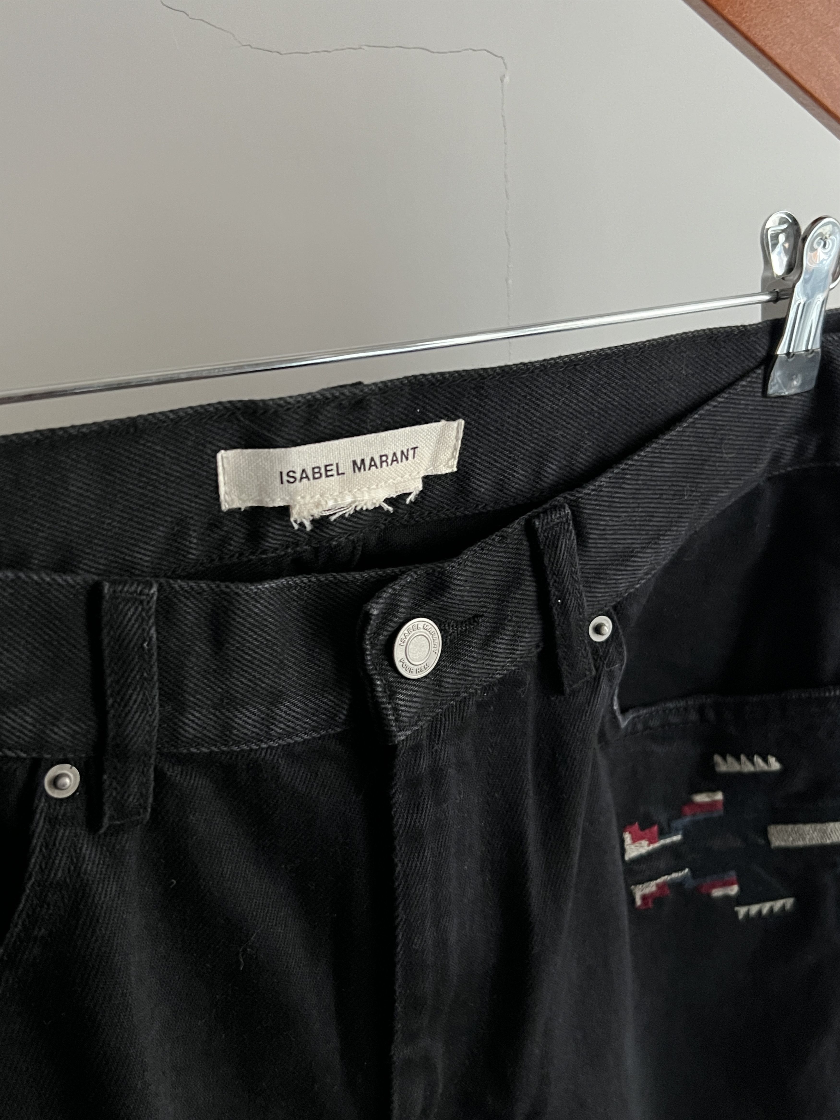 H&M × Isabel Marant Black Denim Jeans Isabel Marant x H&M Colorful Aztec Style Size US 32 / EU 48 - 4 Thumbnail