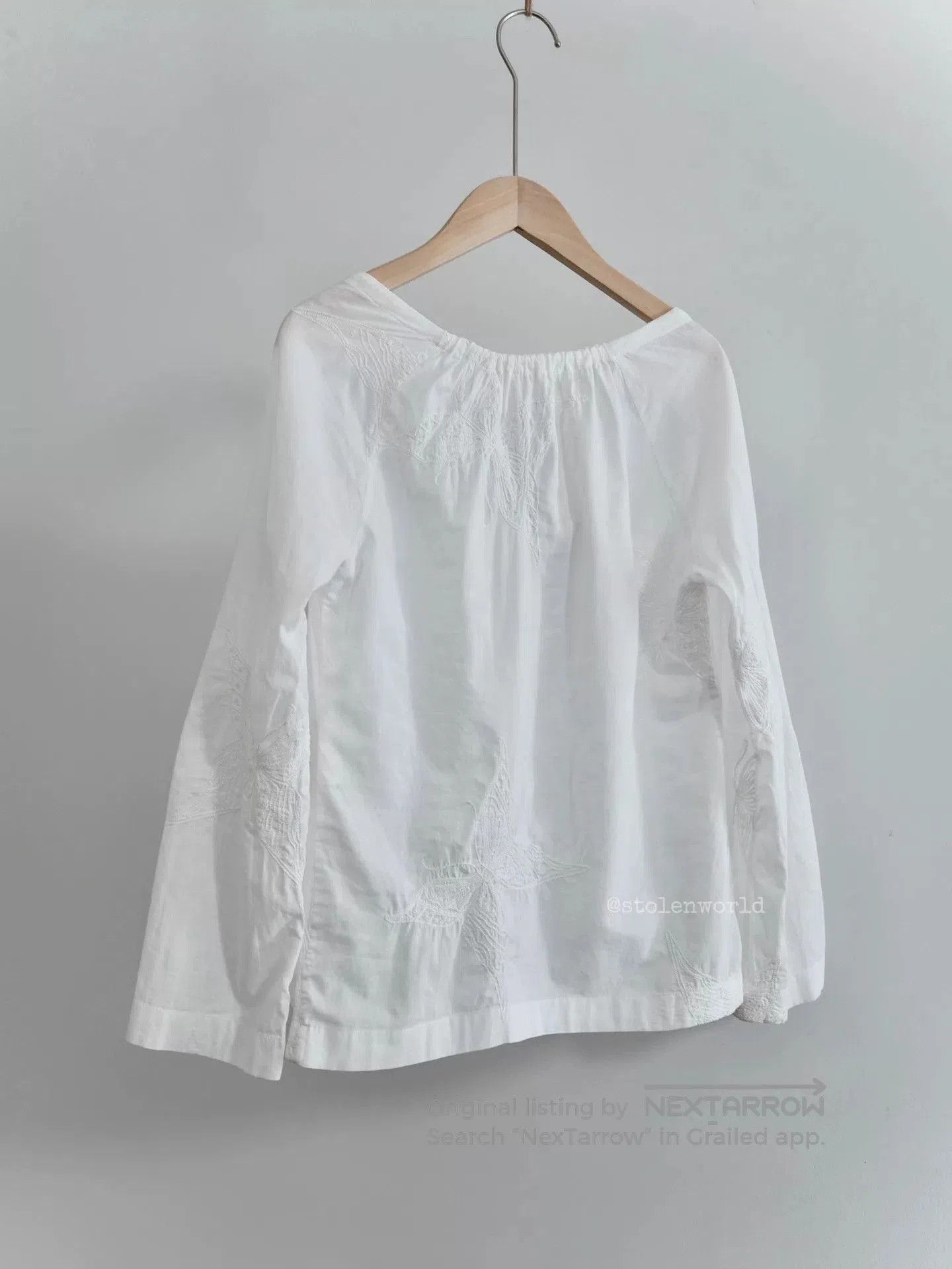 Junya Watanabe Junya Watanabe Butterfly Embroidered Top. Size S / US 4 / IT 40 - 4 Thumbnail
