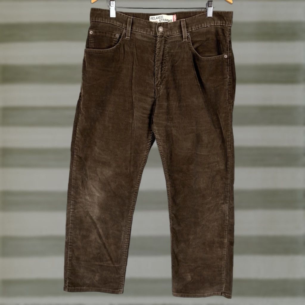 Levi's Levi's 559 Jeans Mens 34x30 Brown Corduroy Relaxed Straight Casual Vintage: No Size US 34 / EU 50 - 1 Thumbnail
