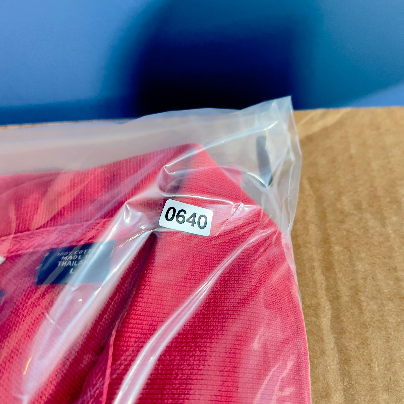 Izod Izod Polo Men L 2-Button Izod Logo on Chest Cotton Red Black Size US L / EU 52-54 / 3 - 8 Thumbnail