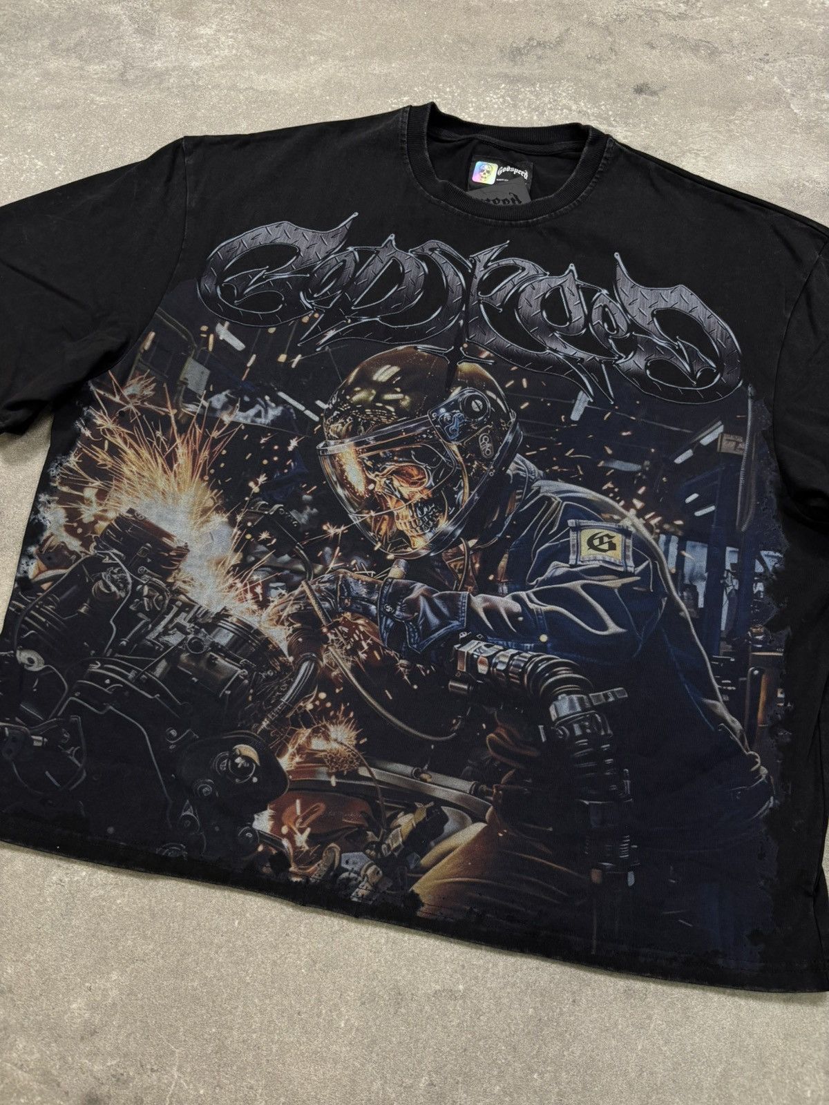Godspeed Godspeed Under Construction Thermal Tee, Black Size US L / EU 52-54 / 3 - 4 Thumbnail