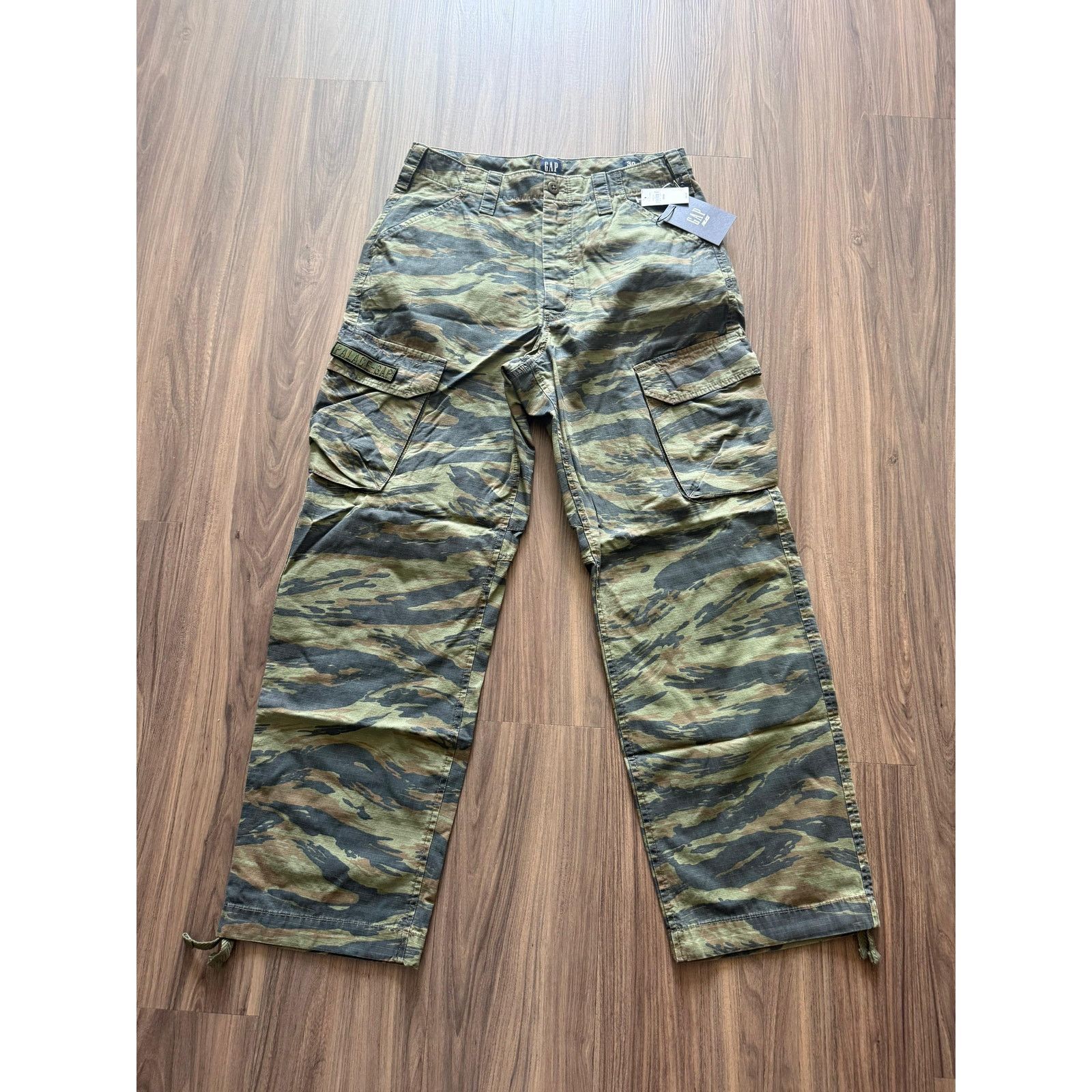 Gap Palace x Gap Cargo Pants Camo Tiger NWT Size US 30 / EU 46 - 1 Thumbnail
