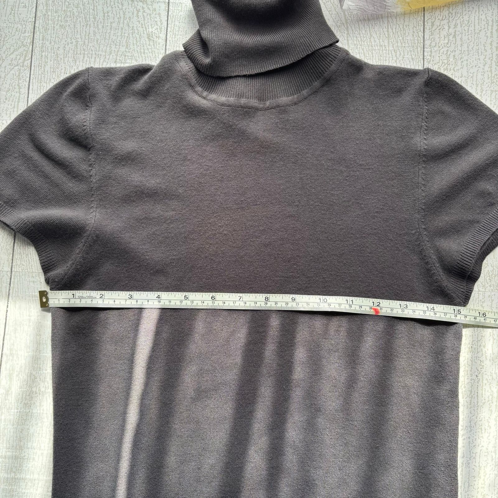 Zara Zara Gray Knit Turtleneck Sweater Dress Size L Size L / US 10 / IT 46 - 9 Thumbnail