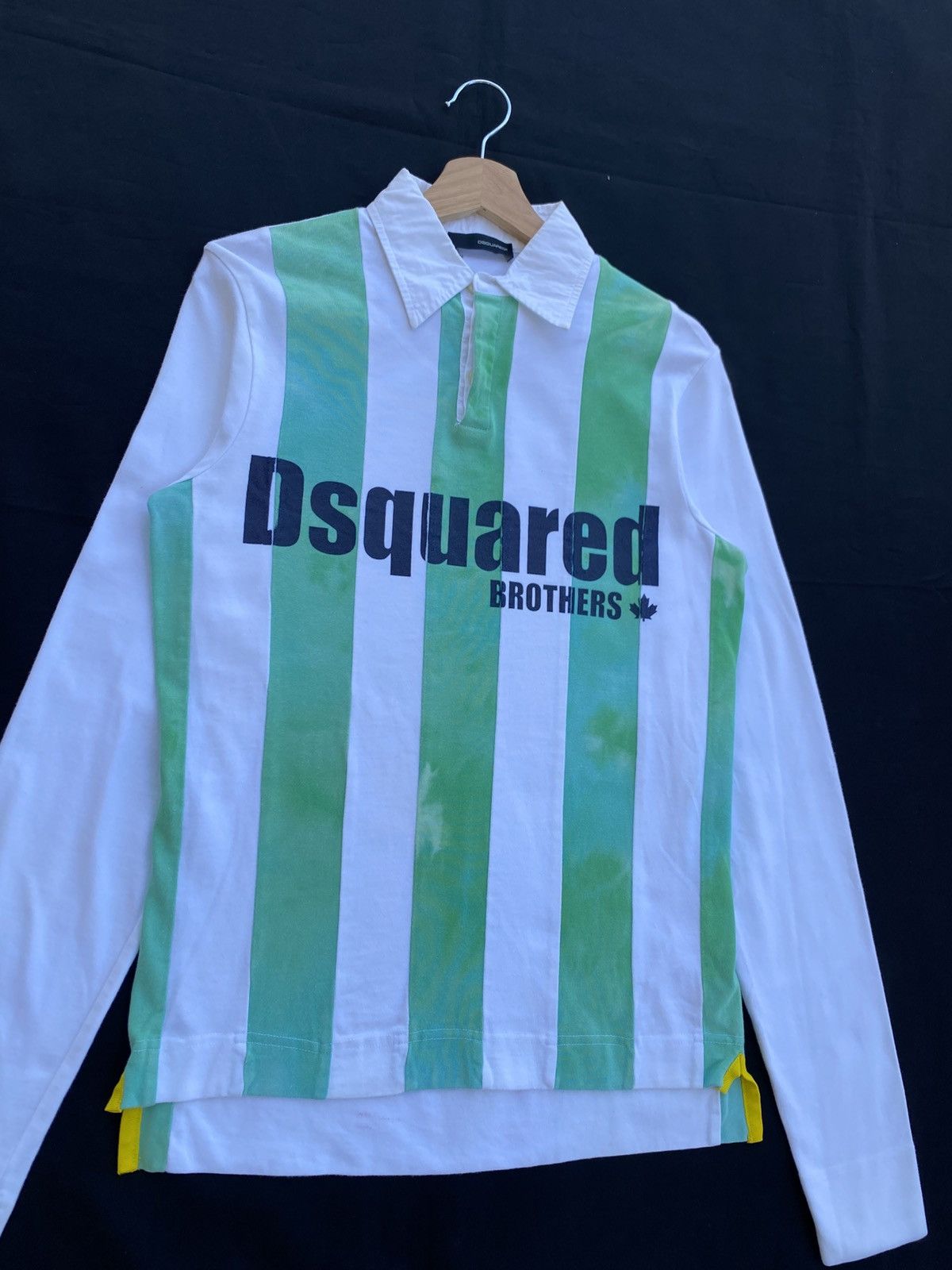 Dsquared2 Rare Dsquared Stripes Longsleeve Polo Shirt Size US S / EU 44-46 / 1 - 7 Thumbnail