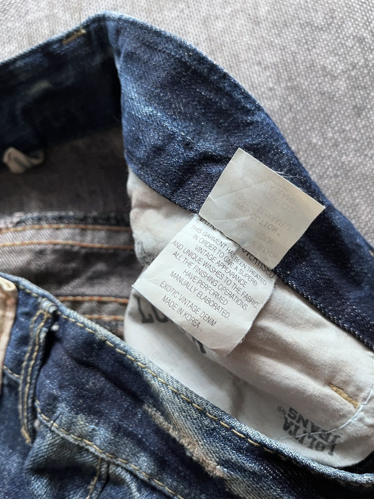 Japanese Brand yoshitomo Nara Lolita Faded Jeans Size US 31 - 14 Thumbnail