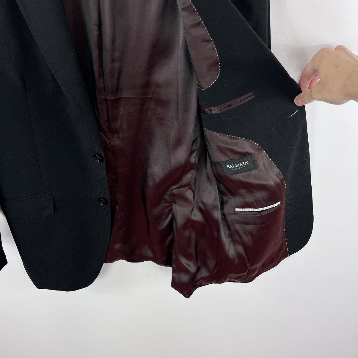 Balmain Balmain Homme Blazer Jacket Double-Breasted Black Size M Size 40R - 11 Thumbnail