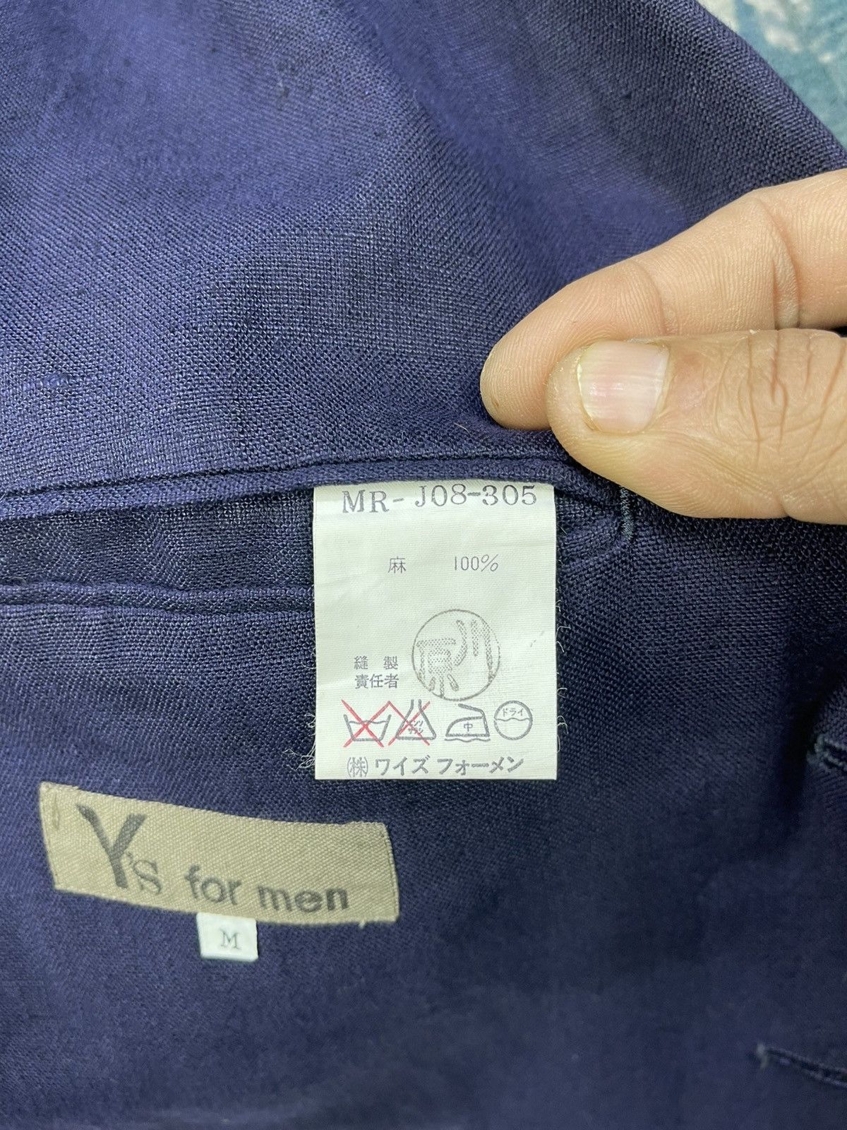 Y's for Men Yohji Yamamoto A/W 2016 Y’s For Men Indigo Hemp Jacket Size US M / EU 48-50 / 2 - 14 Thumbnail