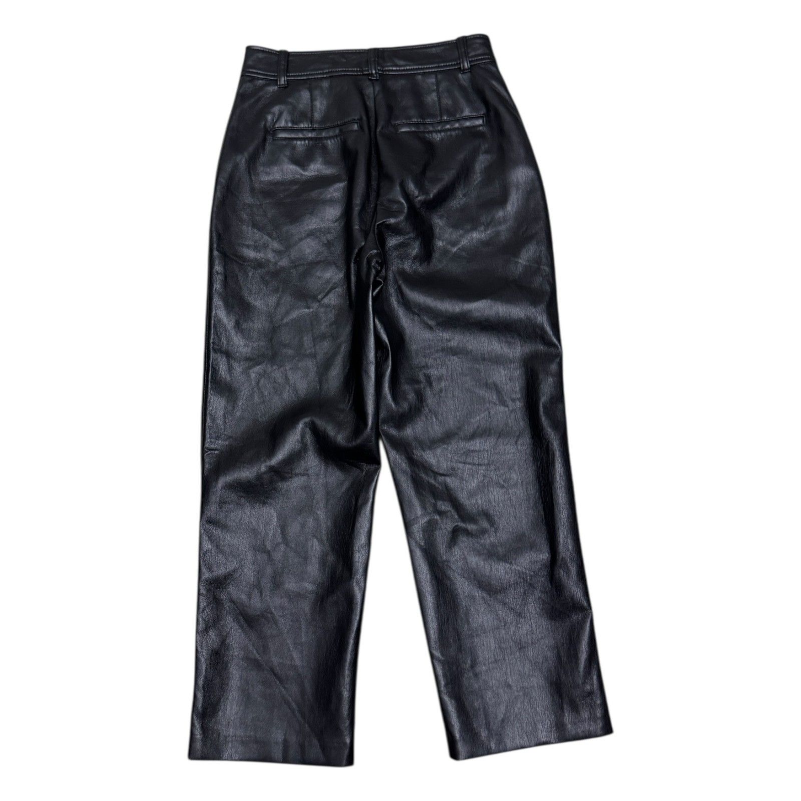 Aritzia BABATON Aritzia Faux Vegan Leather Ankle Business Pants 2 Size 26" / US 2 / IT 38 - 3 Thumbnail