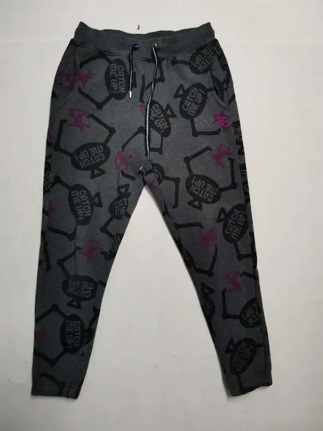 Vintage Full Print Catch Me Up Jogger Pants Size US 26 / EU 42 - 1 Thumbnail