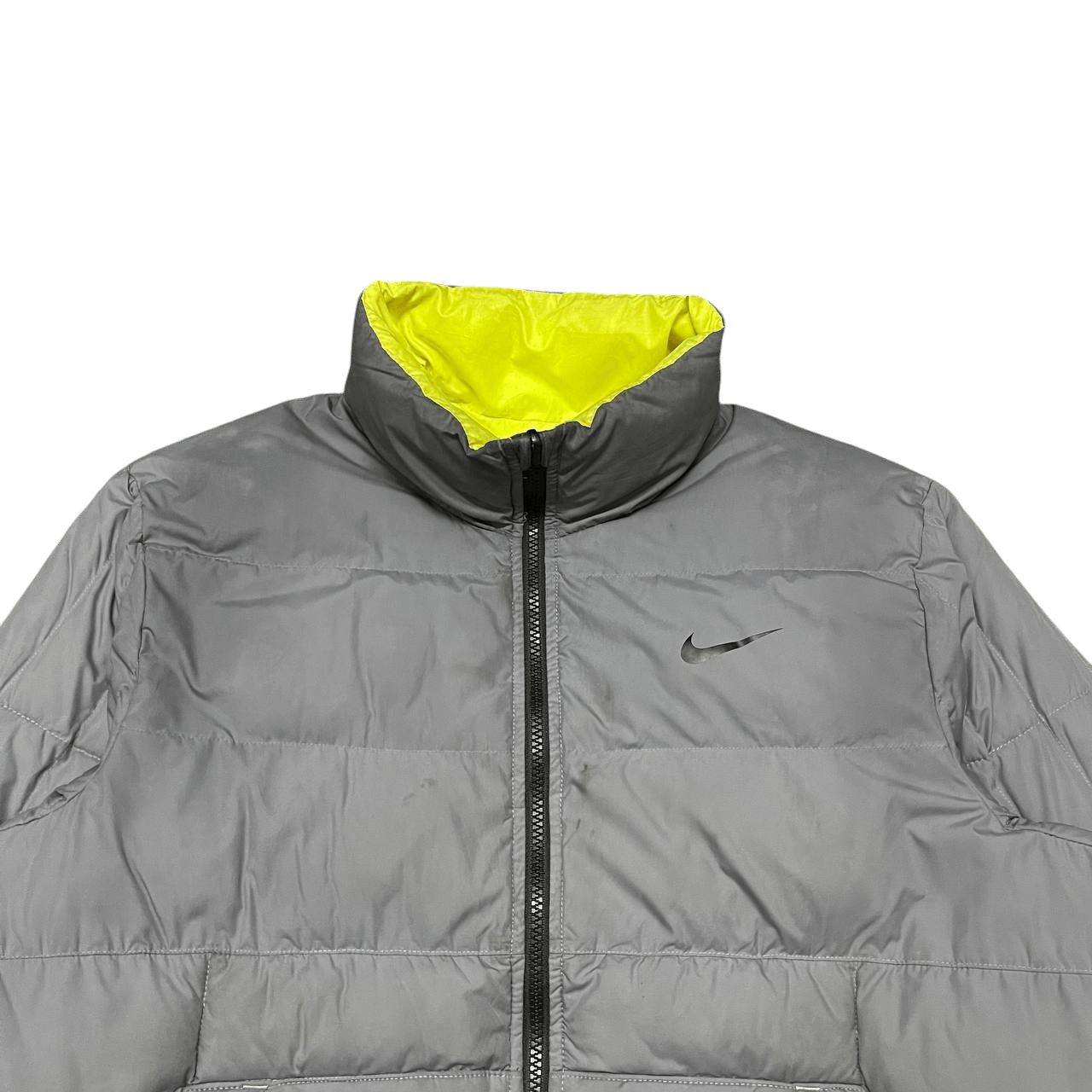 Nike Vintage Nike Swoosh Puffer Jacket Reversible Size US L / EU 52-54 / 3 - 4 Thumbnail