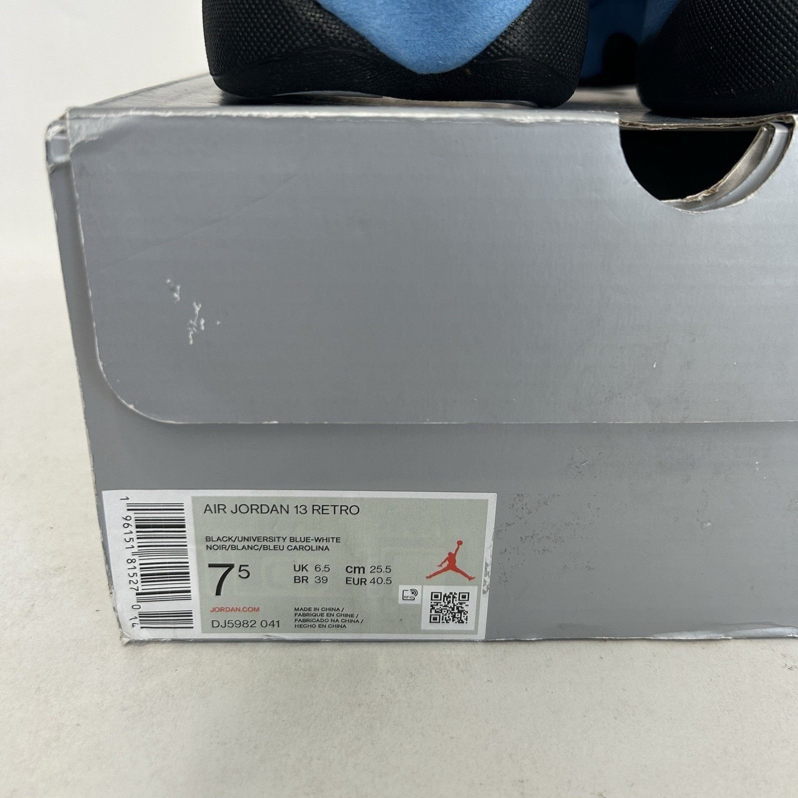 Jordan Brand Nike Air Jordan 13 Retro OG “Black University Blue” Size US 7.5 / EU 40-41 - 5 Thumbnail