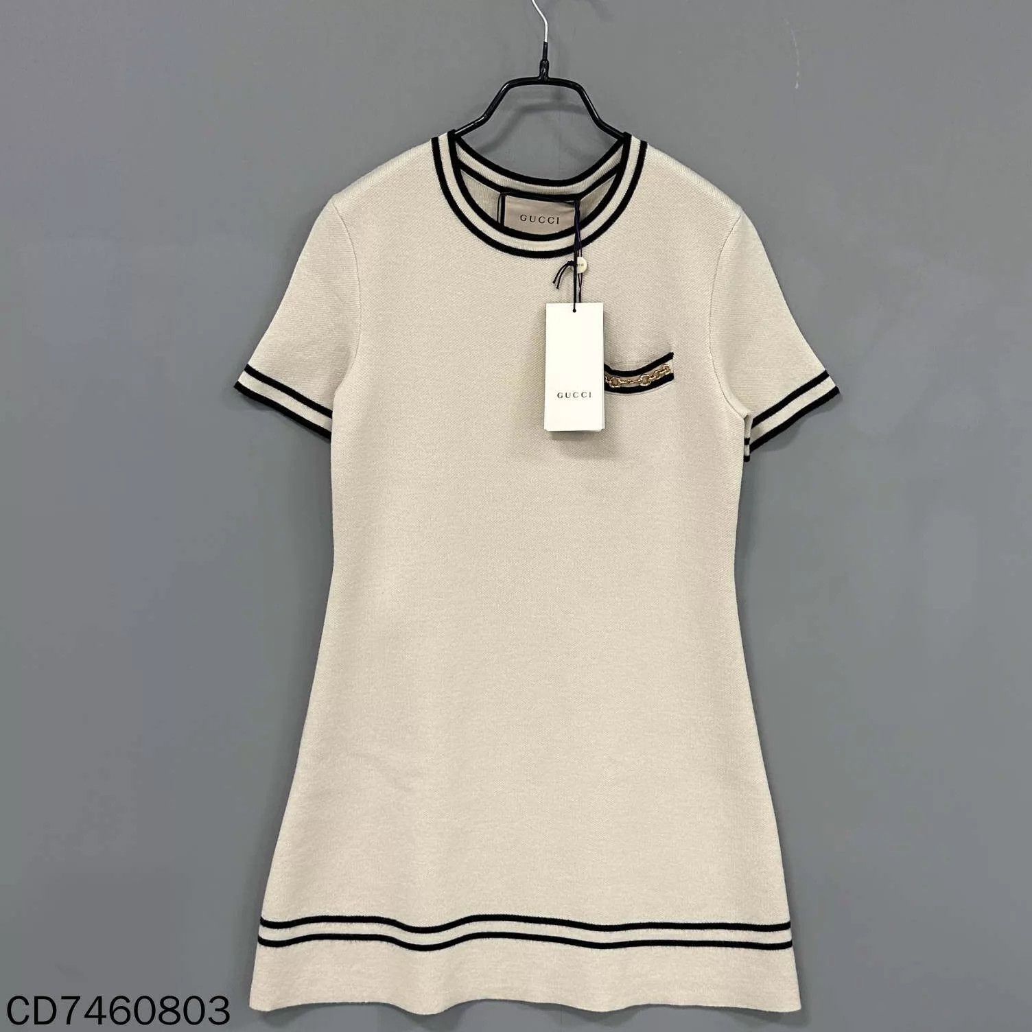 Gucci GUCCI Women's Off-White Horsebit Dress XS Size XS / US 0-2 / IT 36-38 - 2 Thumbnail