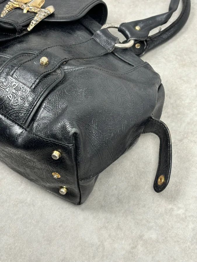 Just Cavalli AW2008 Cavalli Black Leather Winged Claw Lock Shoulder Bag Size ONE SIZE - 11 Thumbnail