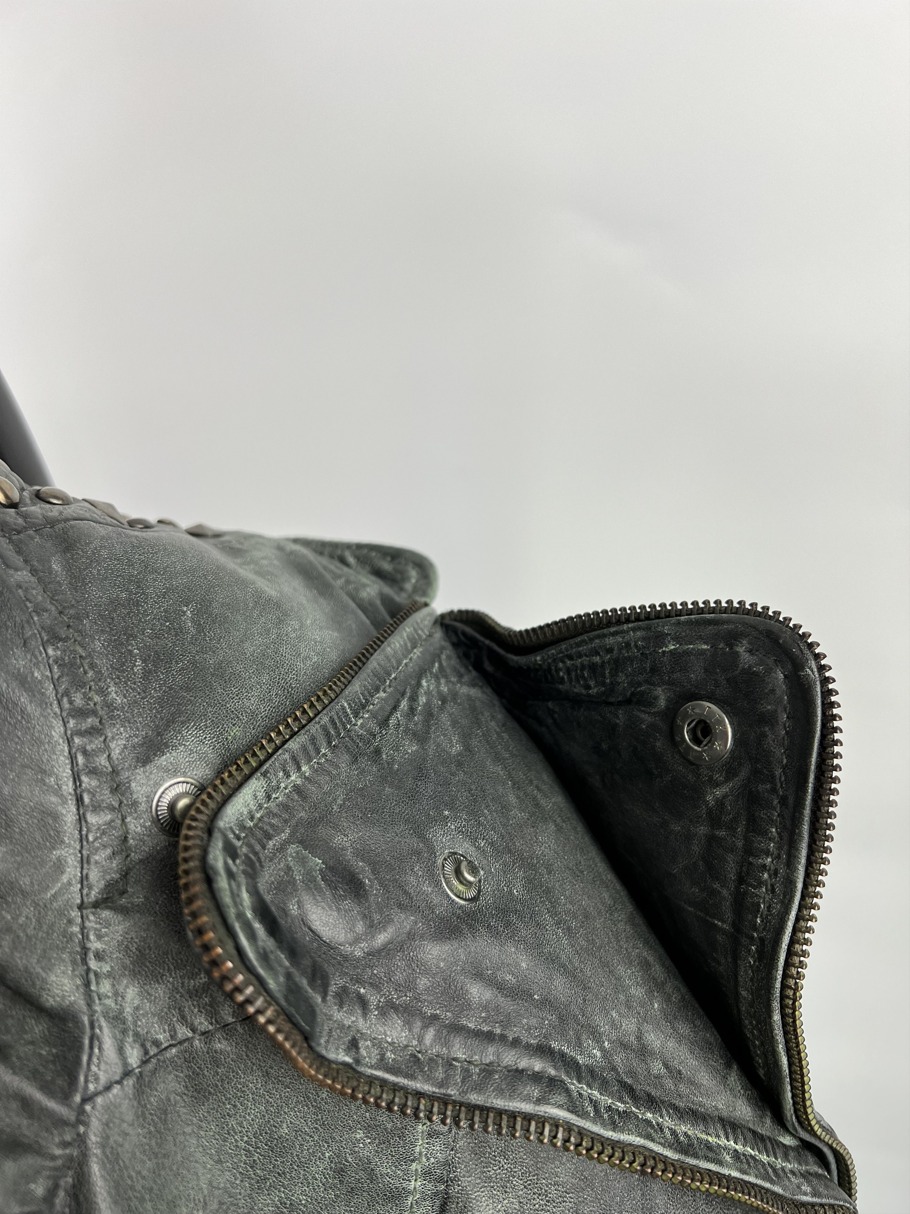Designer Maze Women's Leather Biker Jacket Size L Size L / US 10 / IT 46 - 12 Thumbnail