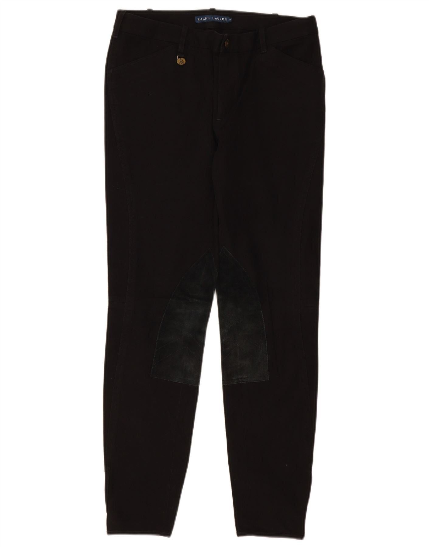 Ralph Lauren Womens Skinny Casual Trousers US 8 Medium W28 L28 Black Size 27" / US 4 / IT 40 - 1 Thumbnail