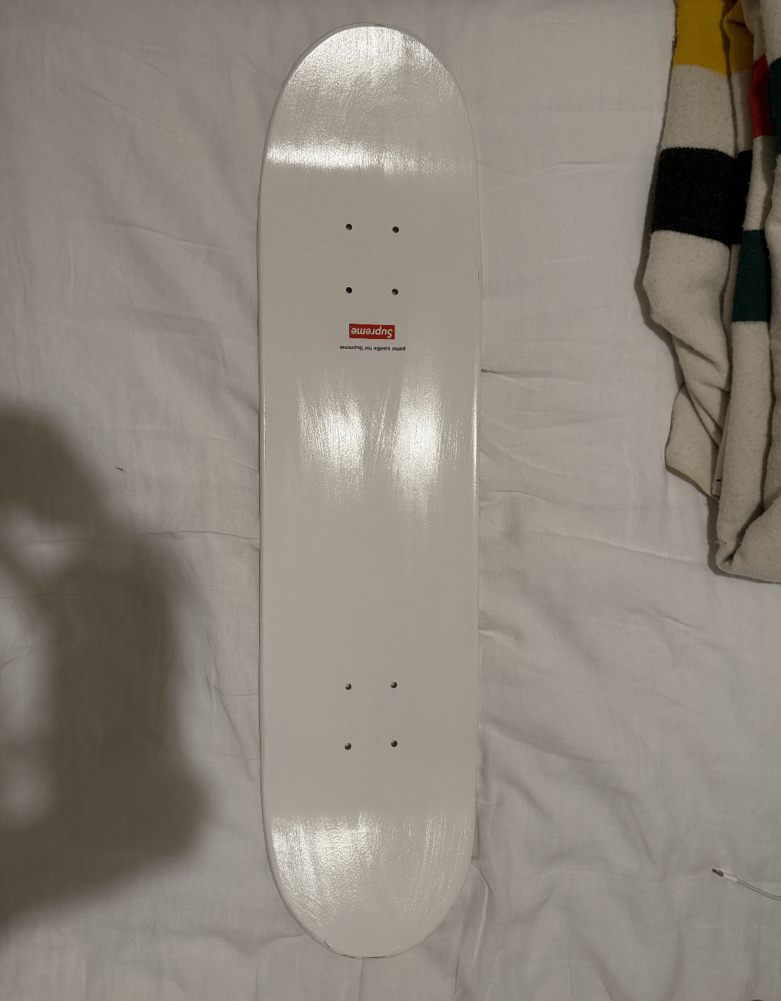 Supreme 2005 Supreme x Peter Saville Blue Monday Skateboard – White Size ONE SIZE - 3 Thumbnail
