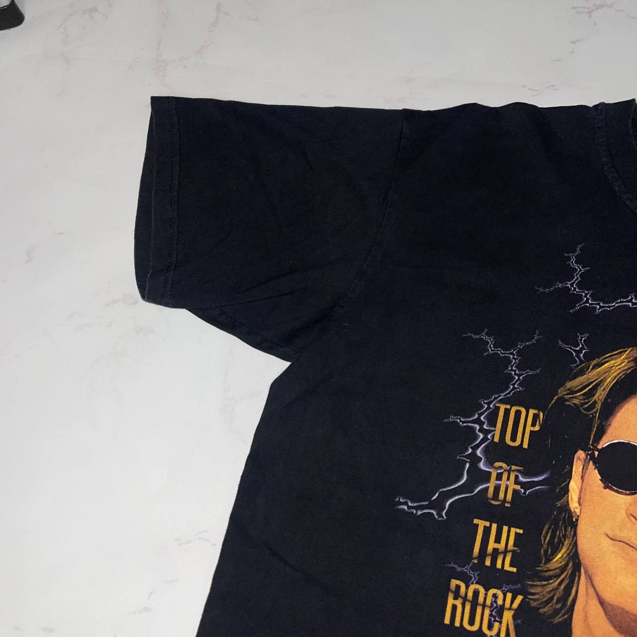 Vintage Vintage X Bon Jovi top of the rock 90s Black Tee Sz XXL Size US XXL / EU 58 / 5 - 4 Thumbnail