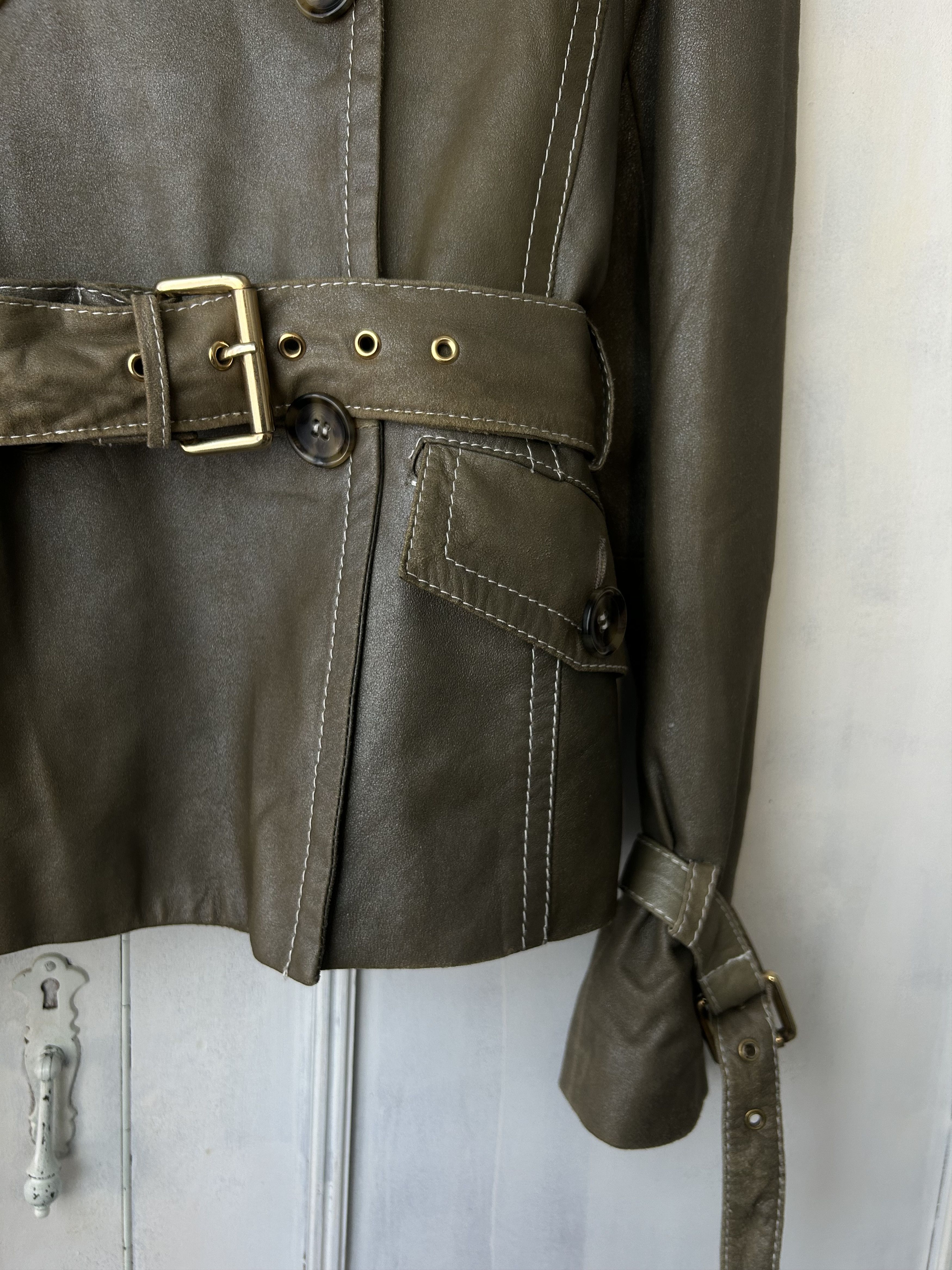 Weekend Max Mara Max Mara Weekend Vintage Leather Jacket Size M / US 6-8 / IT 42-44 - 4 Thumbnail
