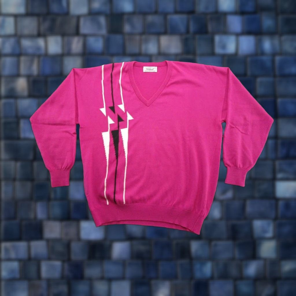 Titleist VINTAGE Titleist Sweater Men's SZ Large Pink Knit Pullover Golf Read Size US L / EU 52-54 / 3 - 1 Thumbnail