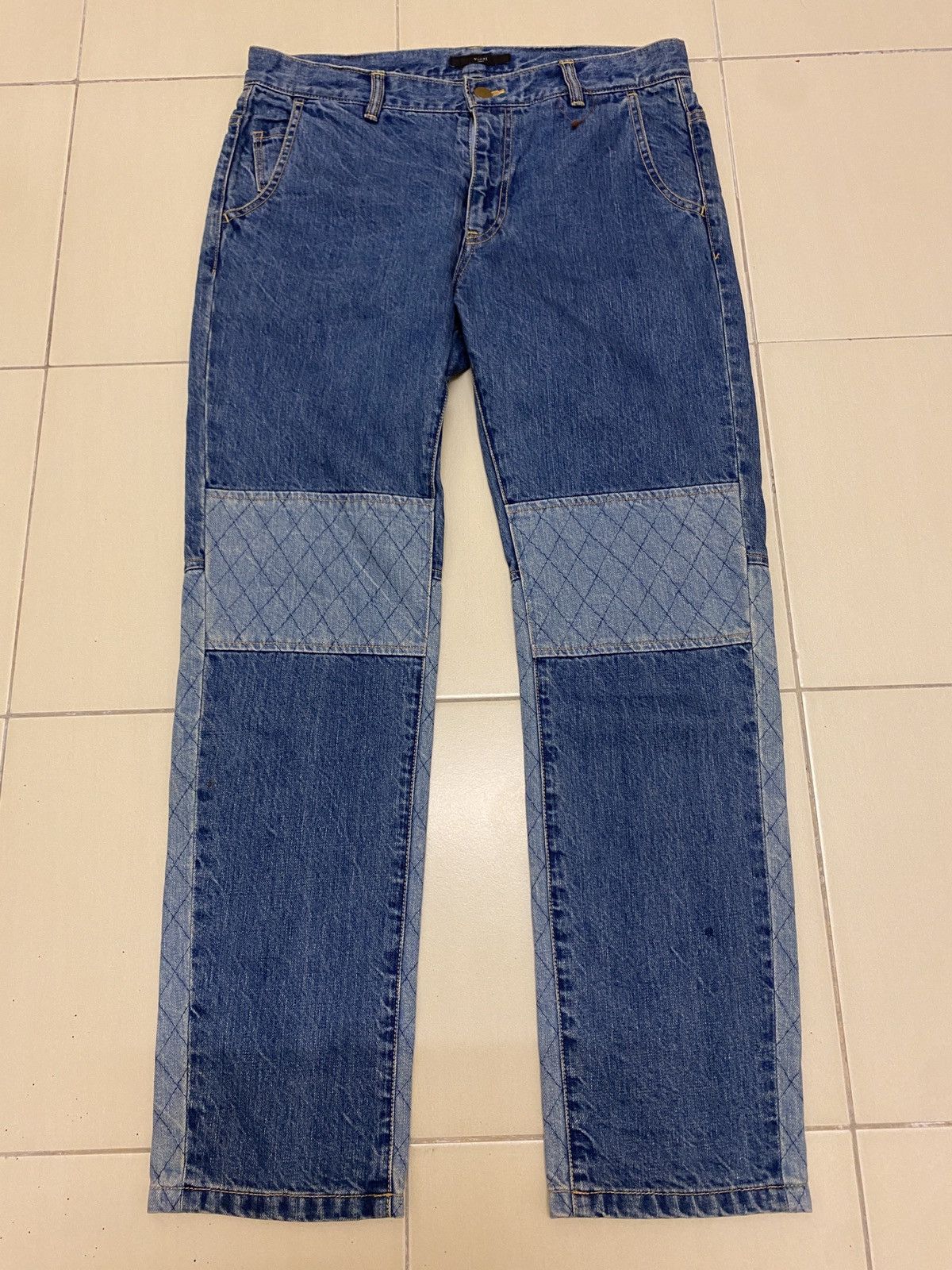 image of Vinyl Tokyo Pacthwork Jeans Made In Japan in Blue, Men's (Size 31)