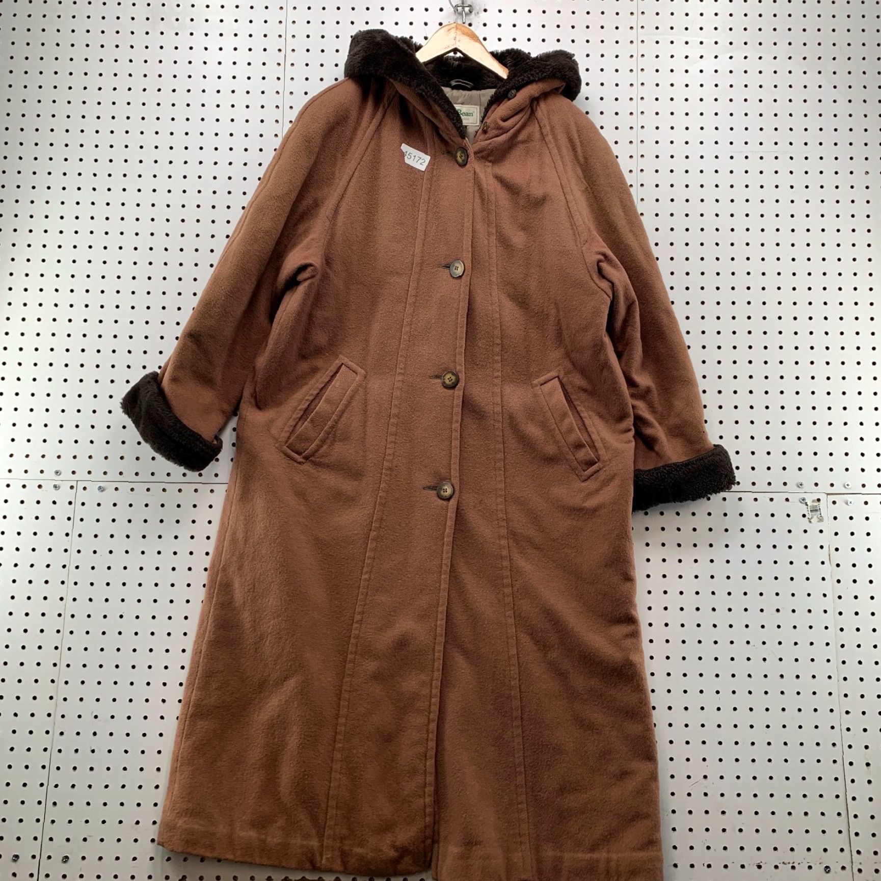 Vintage VINTAGE L.L.Bean Coat Wool Alpaca Brown Insulated Faux Fur Hood Women M Size M / US 6-8 / IT 42-44 - 2 Thumbnail