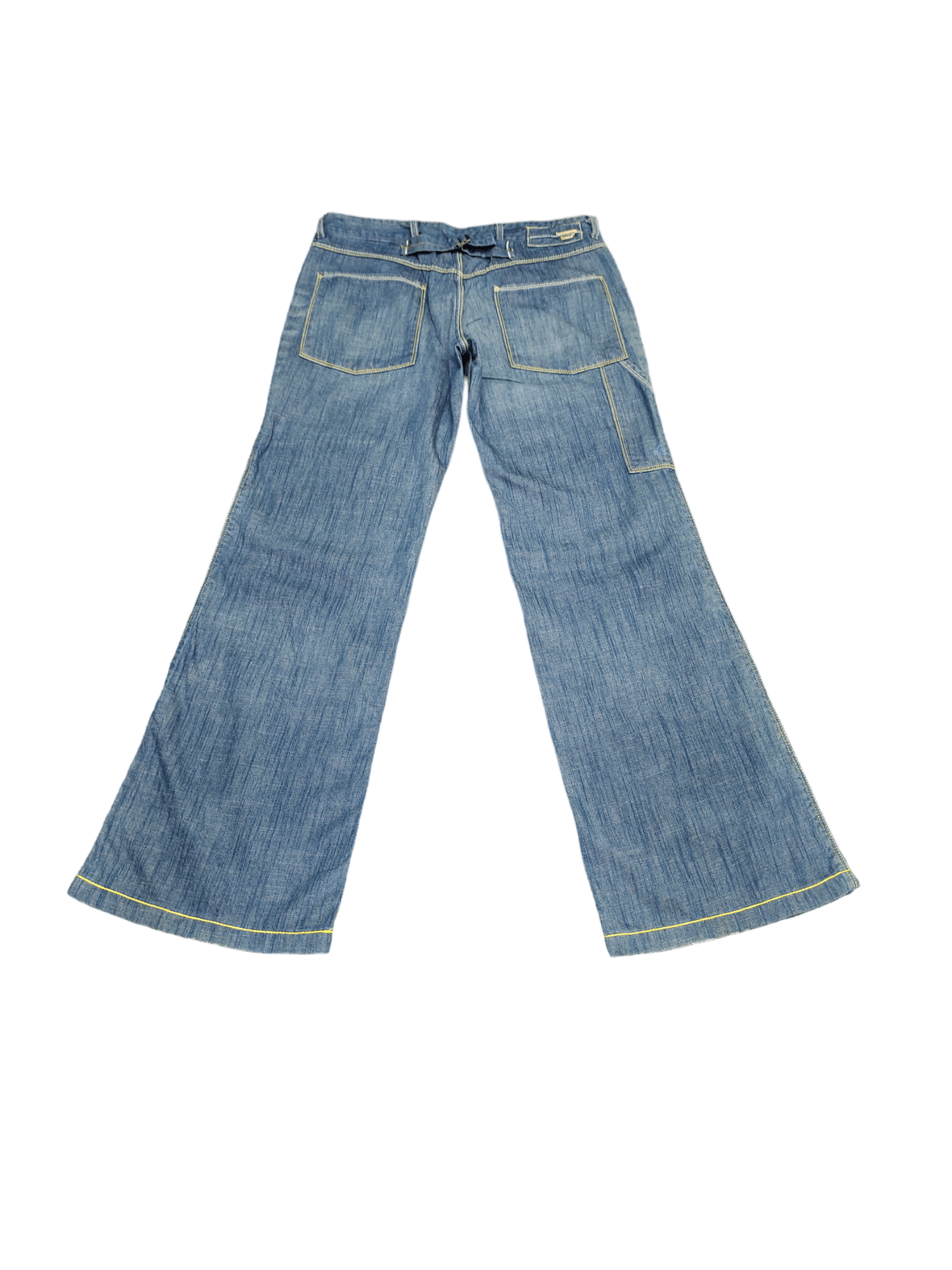 Diesel Flare Baggy Jeans Diesel D Logo Carpenter Boot Cut Low Rise Size US 29 - 2 Thumbnail