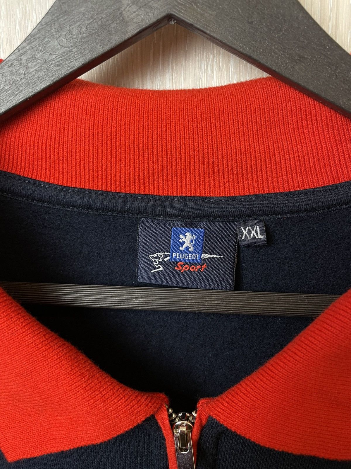 NASCAR × Vintage Peugeot Sport Racing 1/4 Zip Sweater Size US XXL / EU 58 / 5 - 8 Thumbnail
