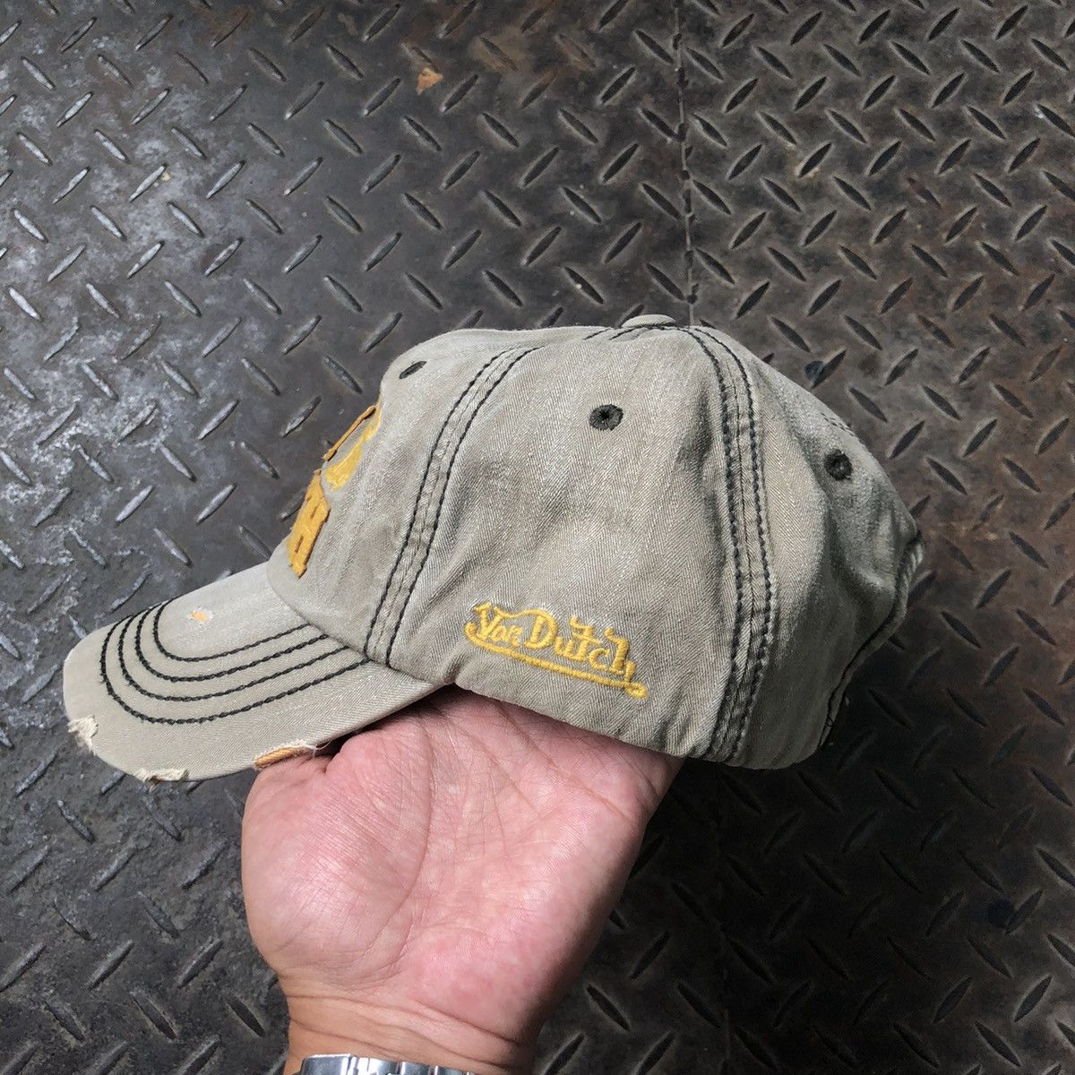 Vintage 🚫 SOLD 🚫 Von Dutch Dragon Distressed Hat Limited Edition Size ONE SIZE - 5 Thumbnail