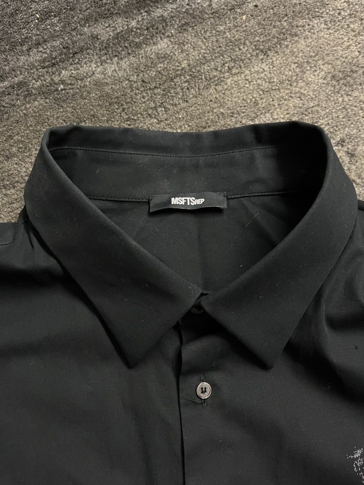 Msftsrep Msftsrep Black Middle Finger Print Shirt Size L Size US L / EU 52-54 / 3 - 5 Thumbnail