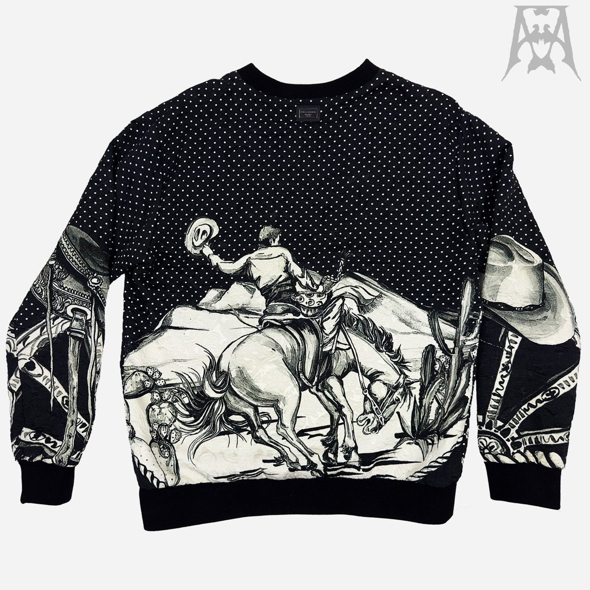 Dolce & Gabbana Rare Dolce & Gabbana "Western" Brocade Sweatshirt Size US L / EU 52-54 / 3 - 4 Thumbnail
