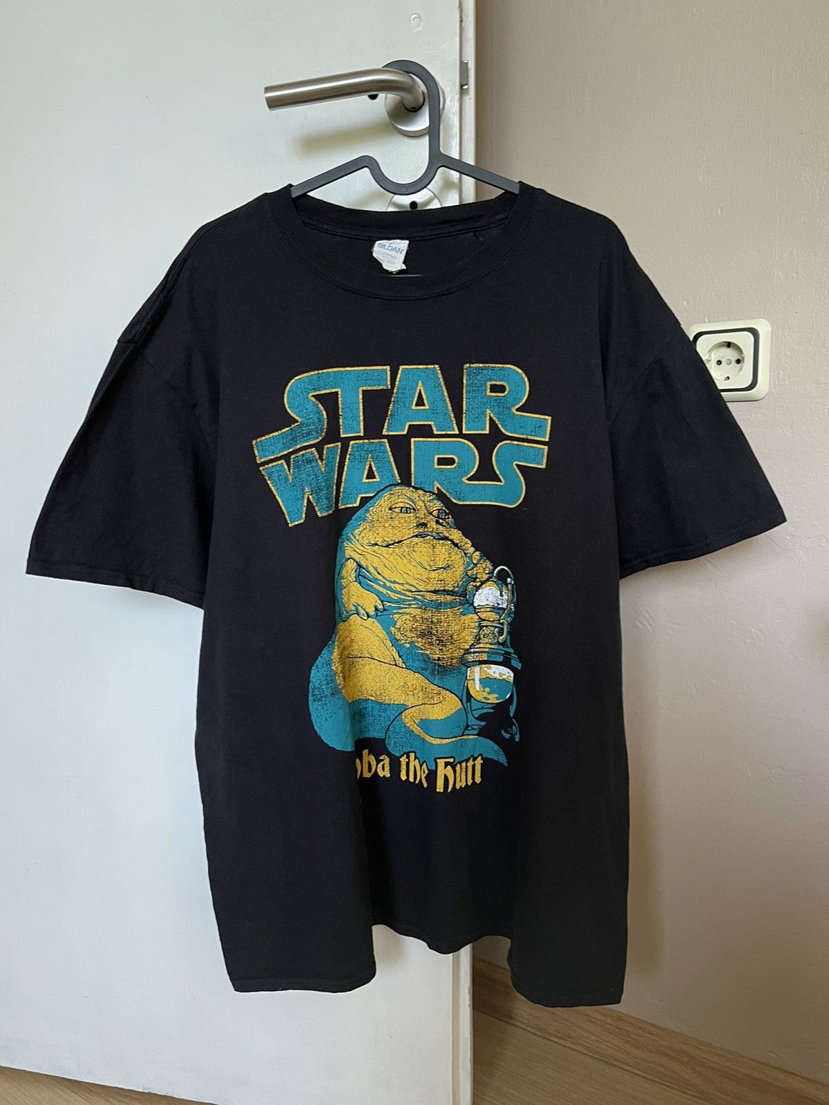 Sci-Fi Fantasy × Star Wars Star Wars Jabba the Hutt Black T-Shirt Size US XL / EU 56 / 4 - 5 Thumbnail