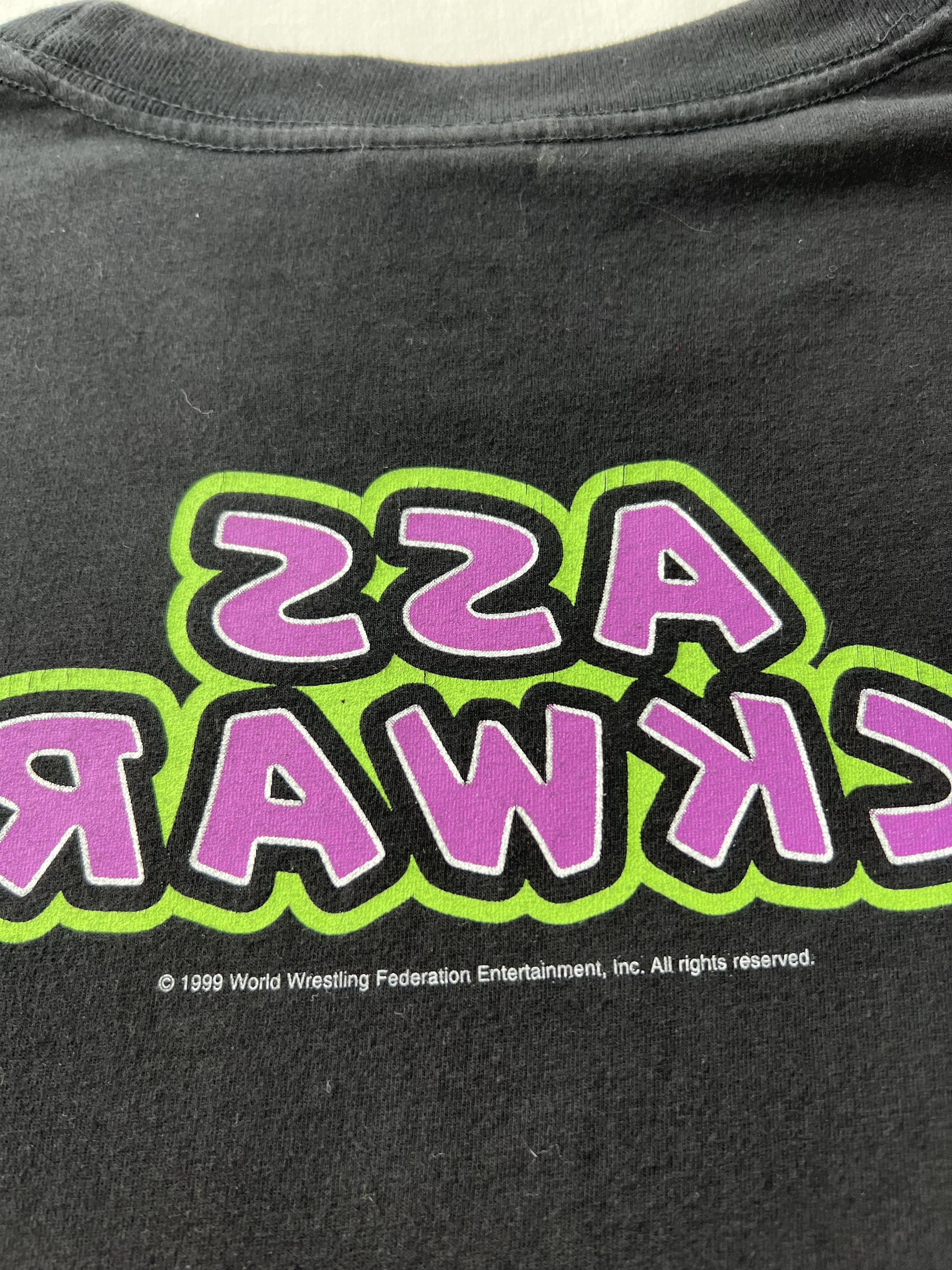 WWE Vintage 1999 Mr Ass Billy Gunn Backwards WWE WWF T-shirt Size US XL / EU 56 / 4 - 14 Thumbnail
