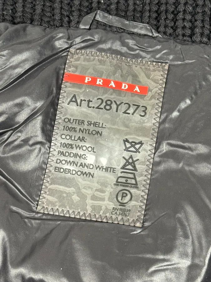Prada AW2012 Prada Linea Rossa Black Nylon Quilted Puffer Jacket Size S / US 4 / IT 40 - 13 Thumbnail