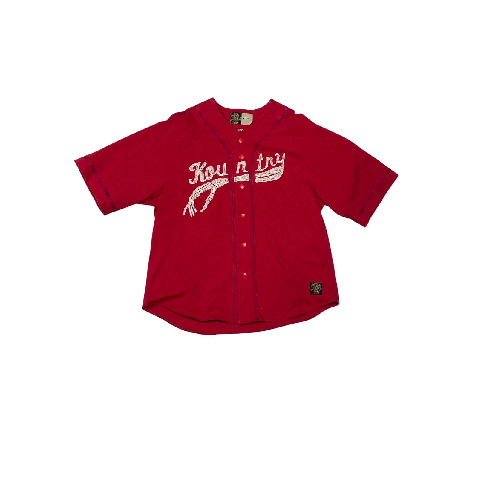 Kapital Kapital Kountry Bones Red Baseball Jersey Size US XL / EU 56 / 4 - 1 Thumbnail