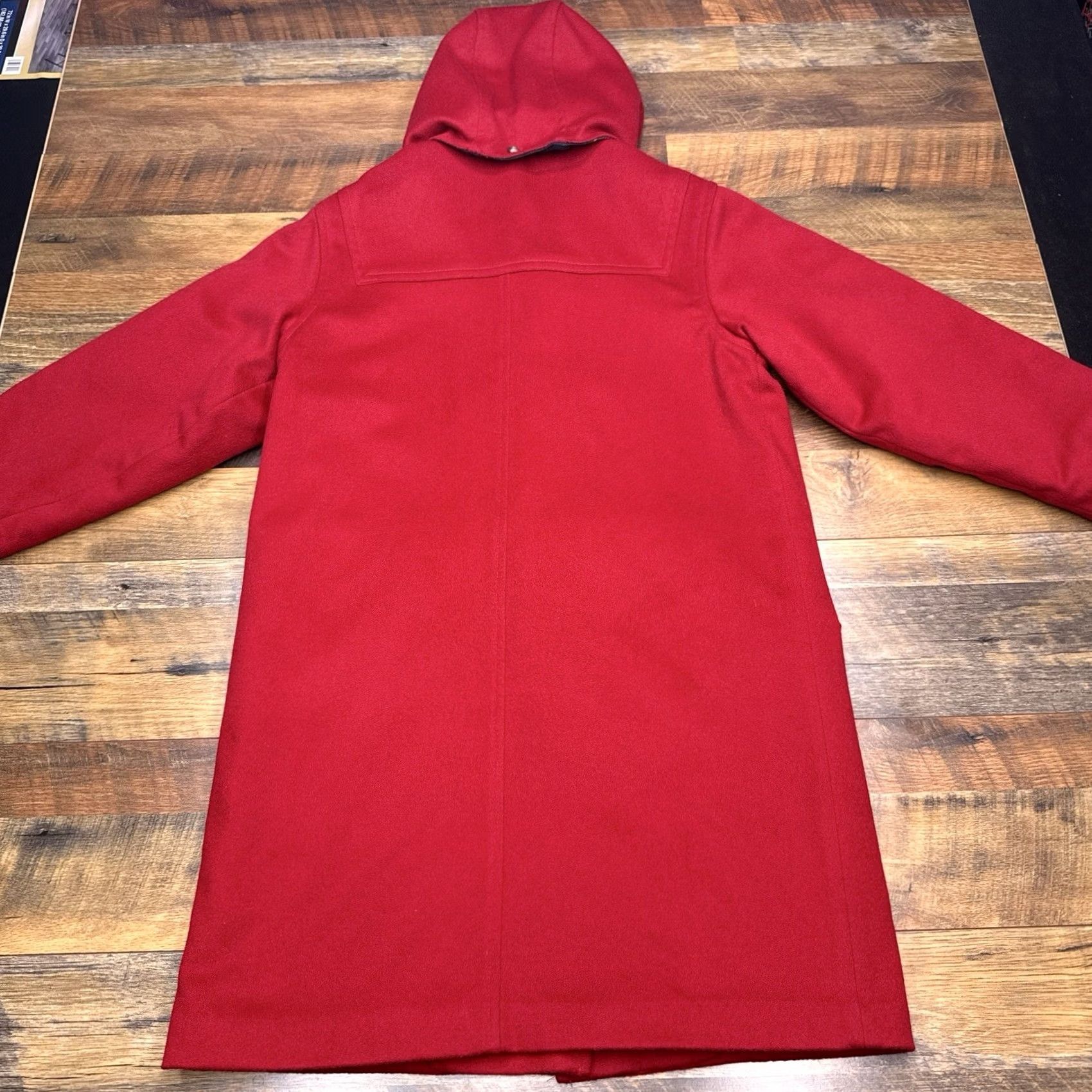 Vintage VINTAGE L.L. Bean Duffle Coat Womens 10 Red Wool Long Coat with Toggle Buttons Size L / US 10 / IT 46 - 2 Thumbnail