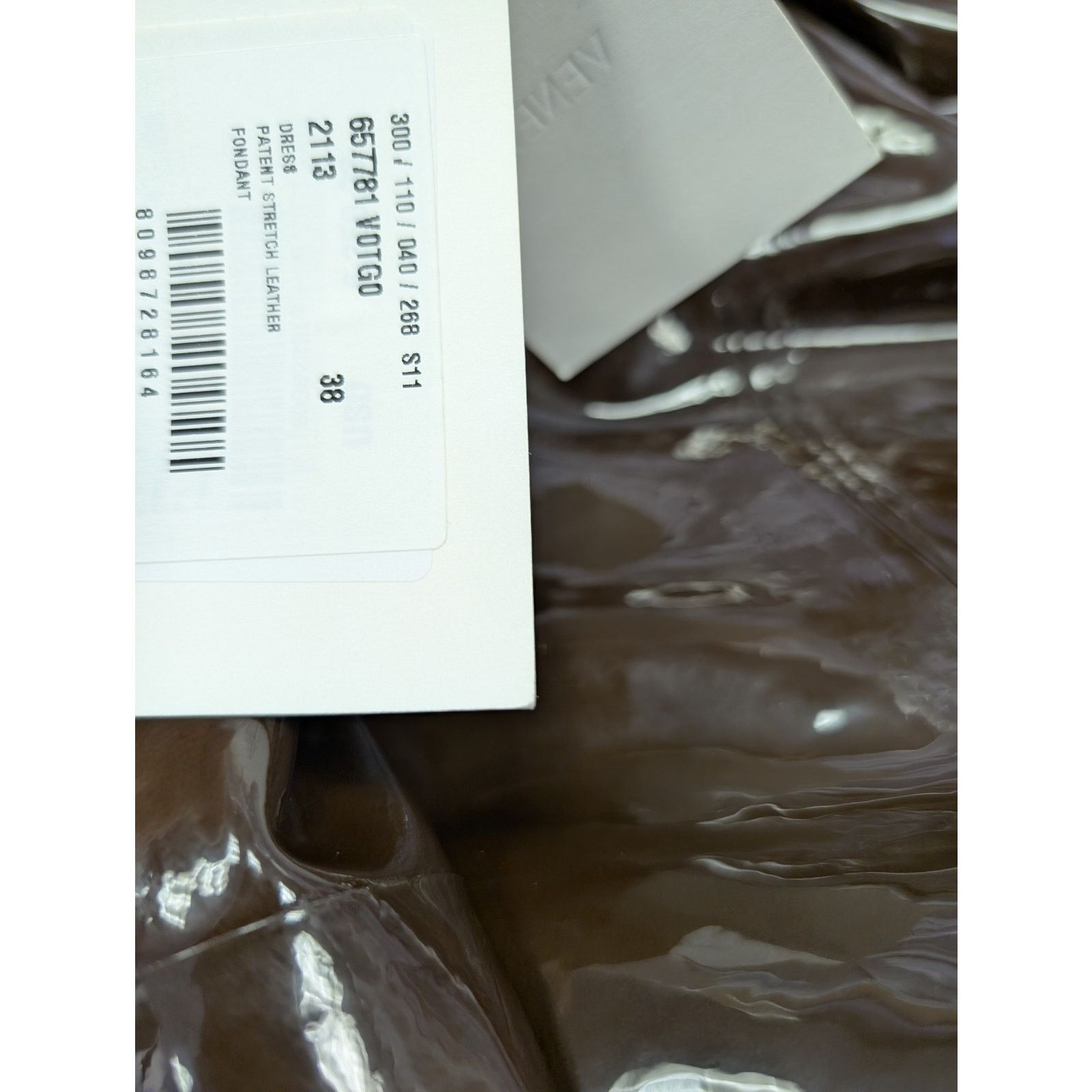 Bottega Veneta o1rshd1 Patent Stretch Leather Dress in Fondant Size XS / US 0-2 / IT 36-38 - 18 Thumbnail