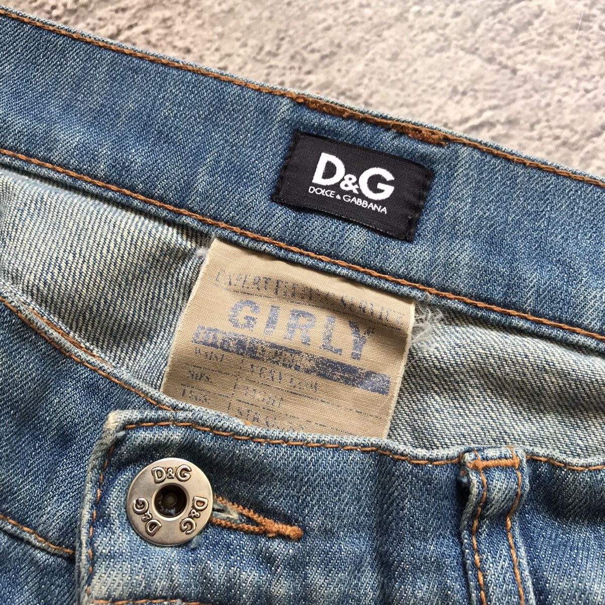 Vintage Vintage 90s Dolce Gabbana Distressed Baggy Jeans Grunge 26 Size 26" / US 2 / IT 38 - 5 Thumbnail