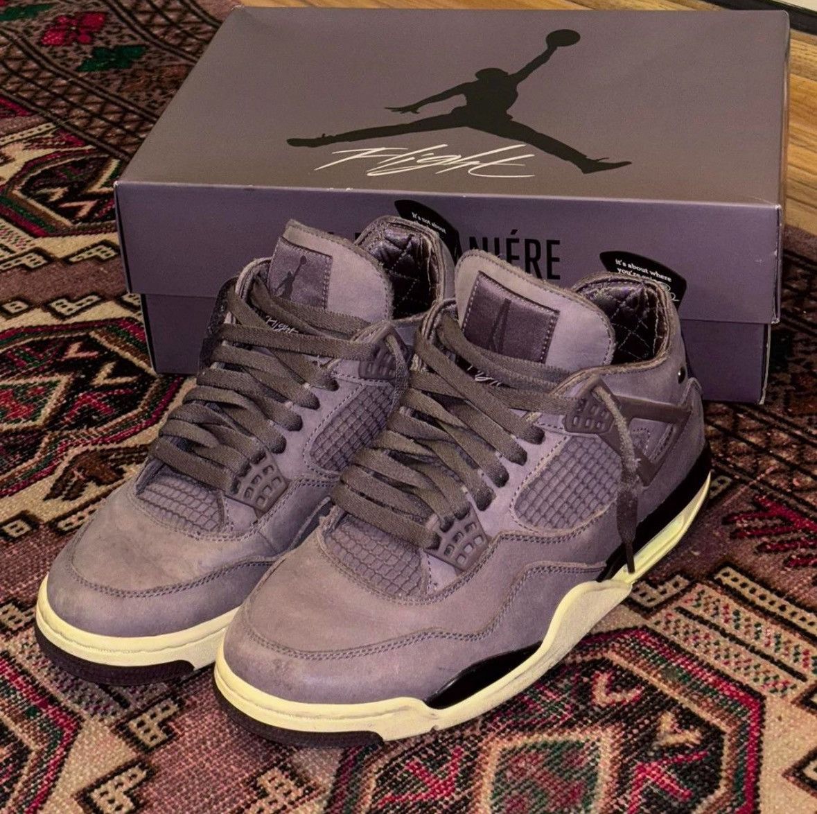 A Ma Maniere × Jordan Brand Jordan 4 x A Ma Maniére Violet Ores Size US 8 / EU 41 - 1 Thumbnail