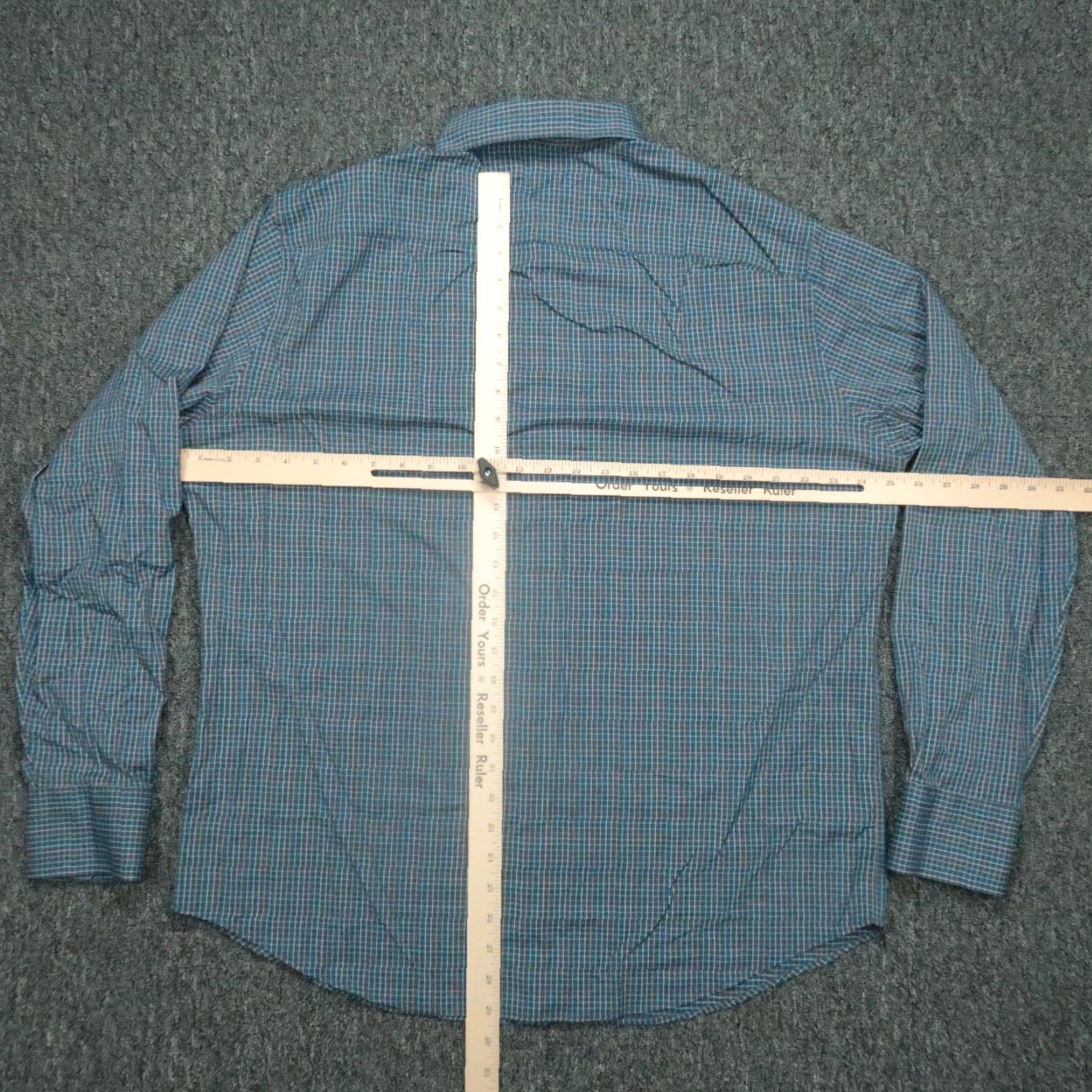 Peter Millar Peter Millar Shirt Men XL Extra Large Blue Check Long Sleeve Button Up Size US XL / EU 56 / 4 - 5 Thumbnail