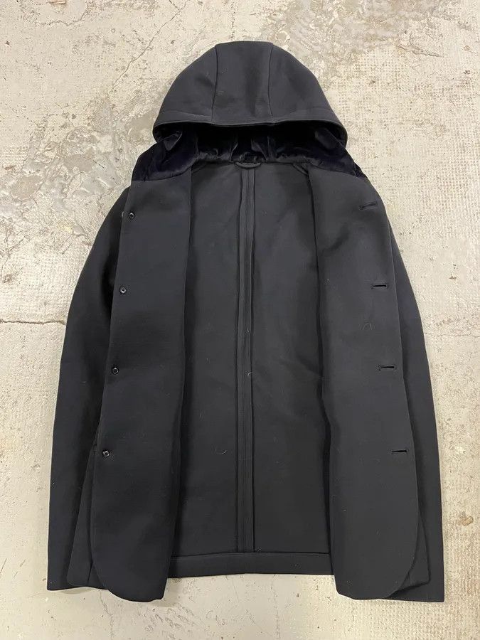 Emporio Armani AW2018 Emporio Armani Navy Wool Hooded Blazer Jacket Size US M / EU 48-50 / 2 - 8 Thumbnail