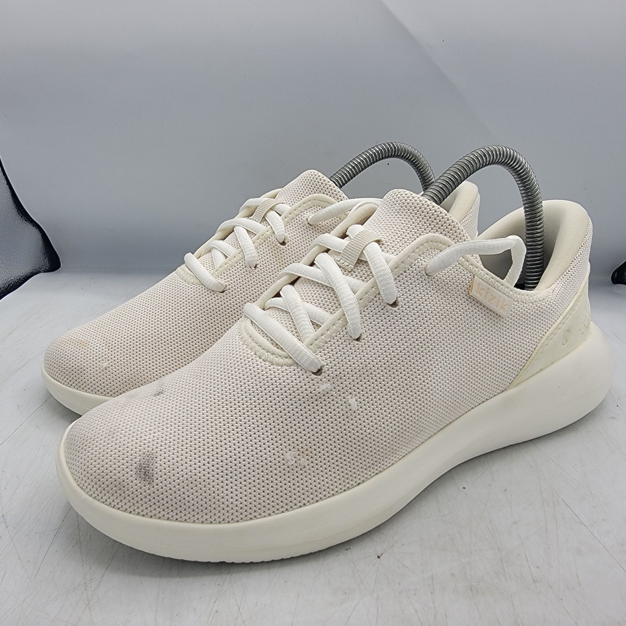 Other Kizik Madrid Eco Knit Womens 8.5 Wide White Cream Shoes Athl Size US 8.5 / IT 38.5 - 4 Thumbnail