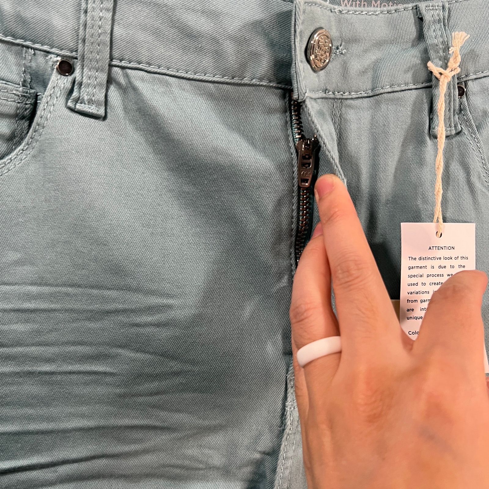 Other Laurie Felt Regular Wave Denim 5-Pocket Crop Straight Jeans Size 34" / US 12 / IT 48 - 9 Thumbnail
