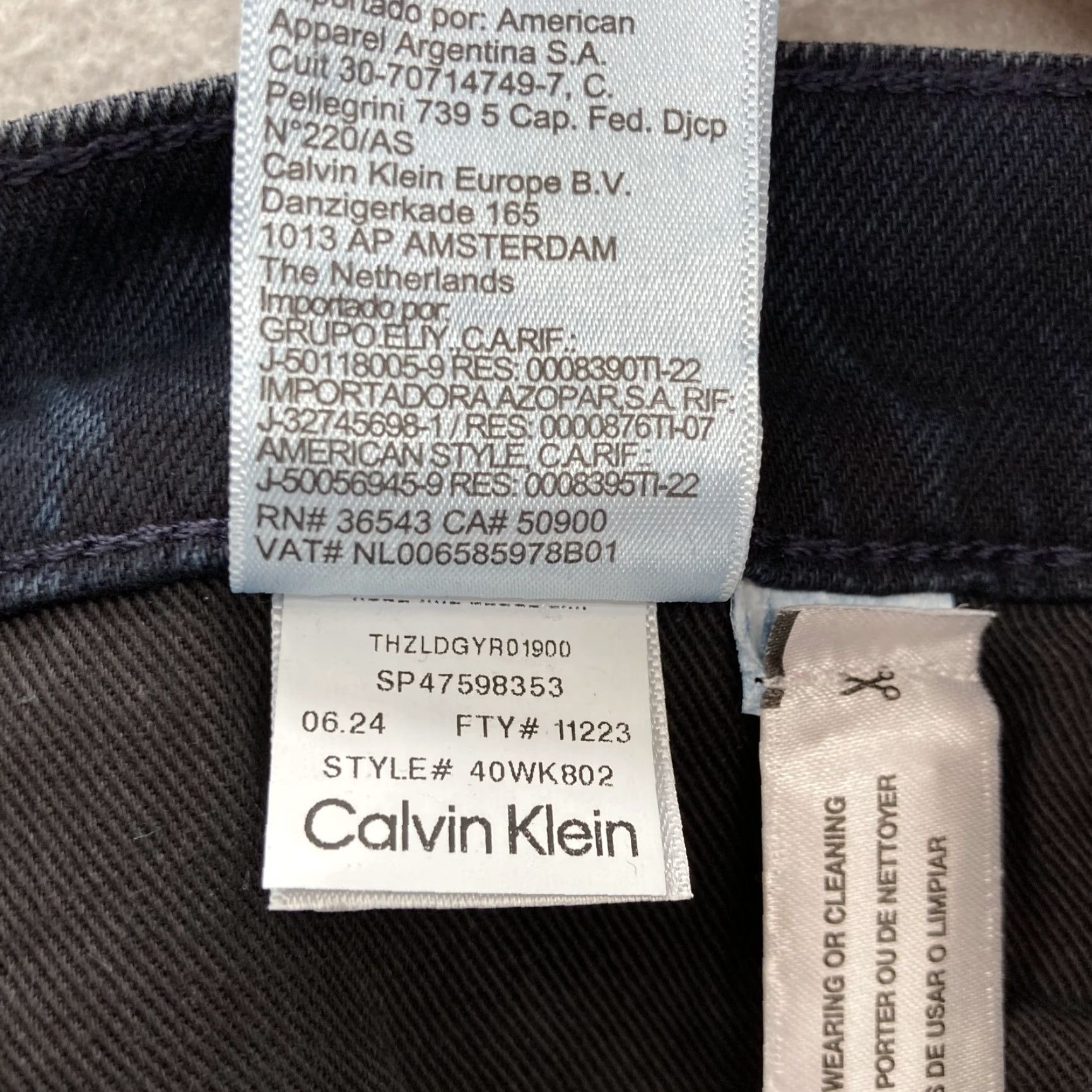 Calvin Klein Calvin Klein Jeans Womens 26 Flare Jeans Dark Blue Denim Stretch 90s Retro Vintage Style Women Size 26" / US 2 / IT 38 - 7 Thumbnail
