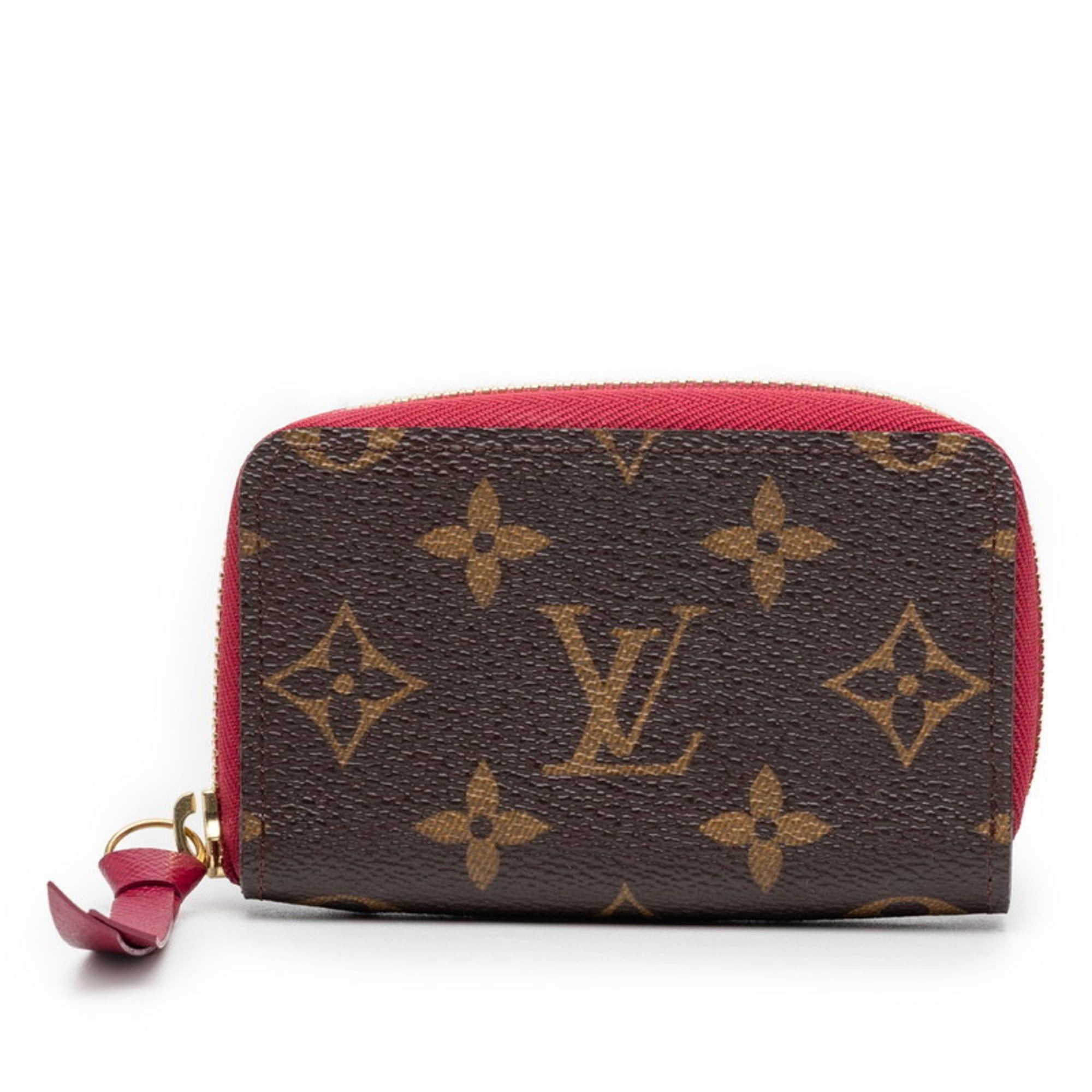Louis Vuitton Louis Vuitton Monogram Multicart Business Card Case M61299 Brown Fuchsia Leather Women's LOUIS VUITTON Size ONE SIZE - 1 Thumbnail