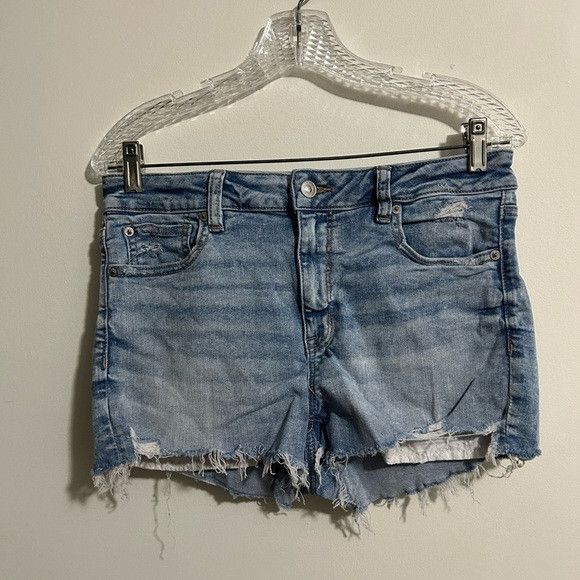 American Eagle Outfitters American Eagle High Waisted Shortie Jean Shorts Size 32" / US 10 / IT 46 - 1 Thumbnail