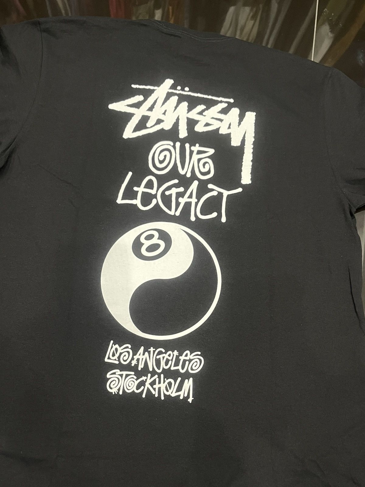 Our Legacy × Stussy Stussy Work Shop OL Sport Pigment Dyed T-Shirt Black Size US M / EU 48-50 / 2 - 3 Thumbnail